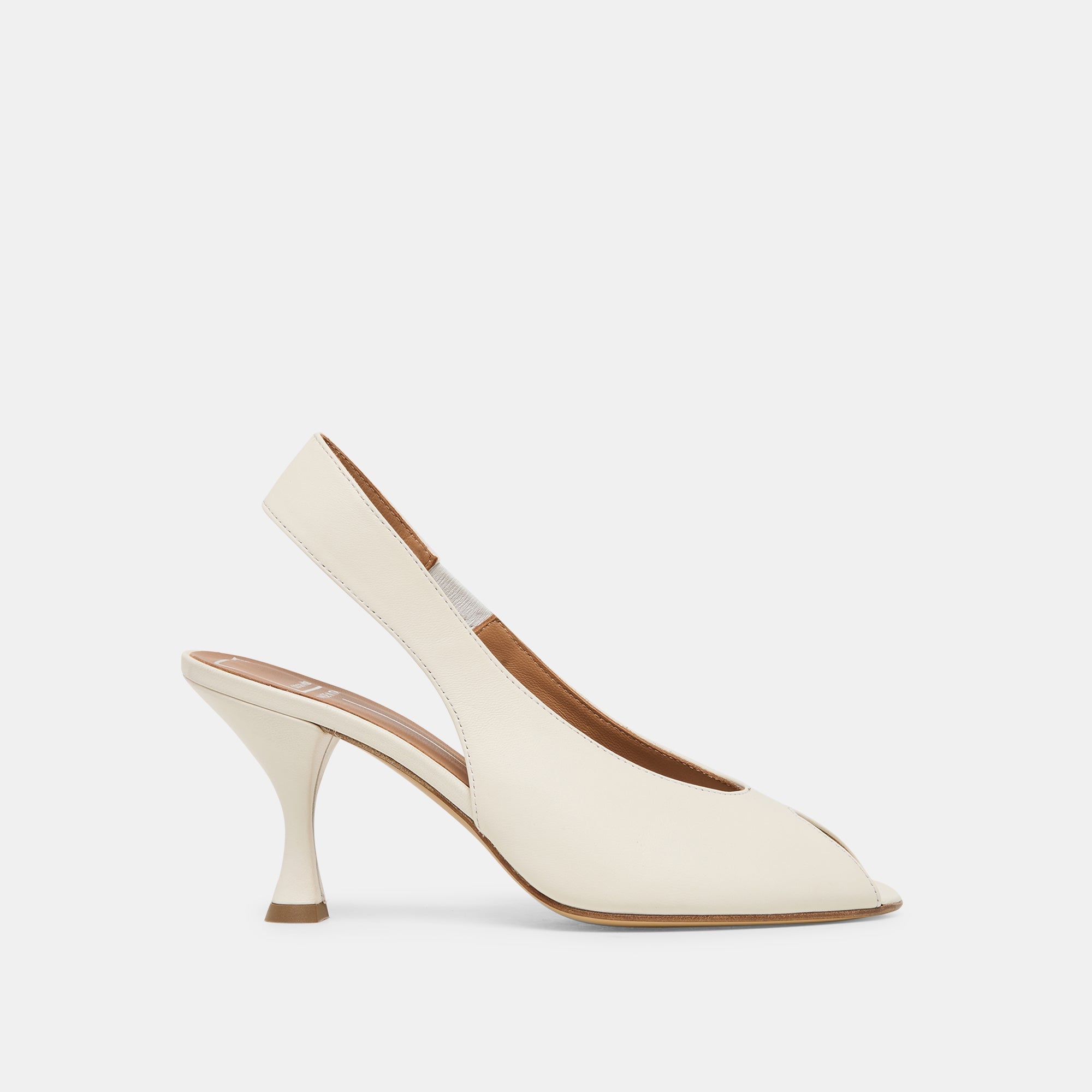 Madow Off White Leather Heels / Dolce Vita