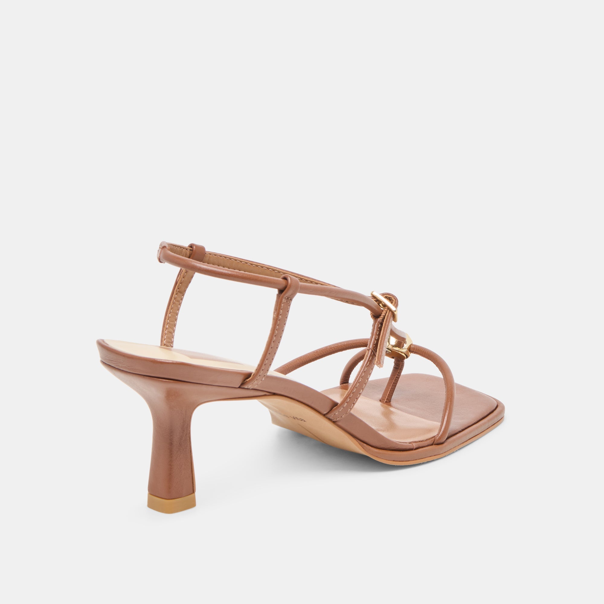 Mylee Cognac Leather Heels / Dolce Vita