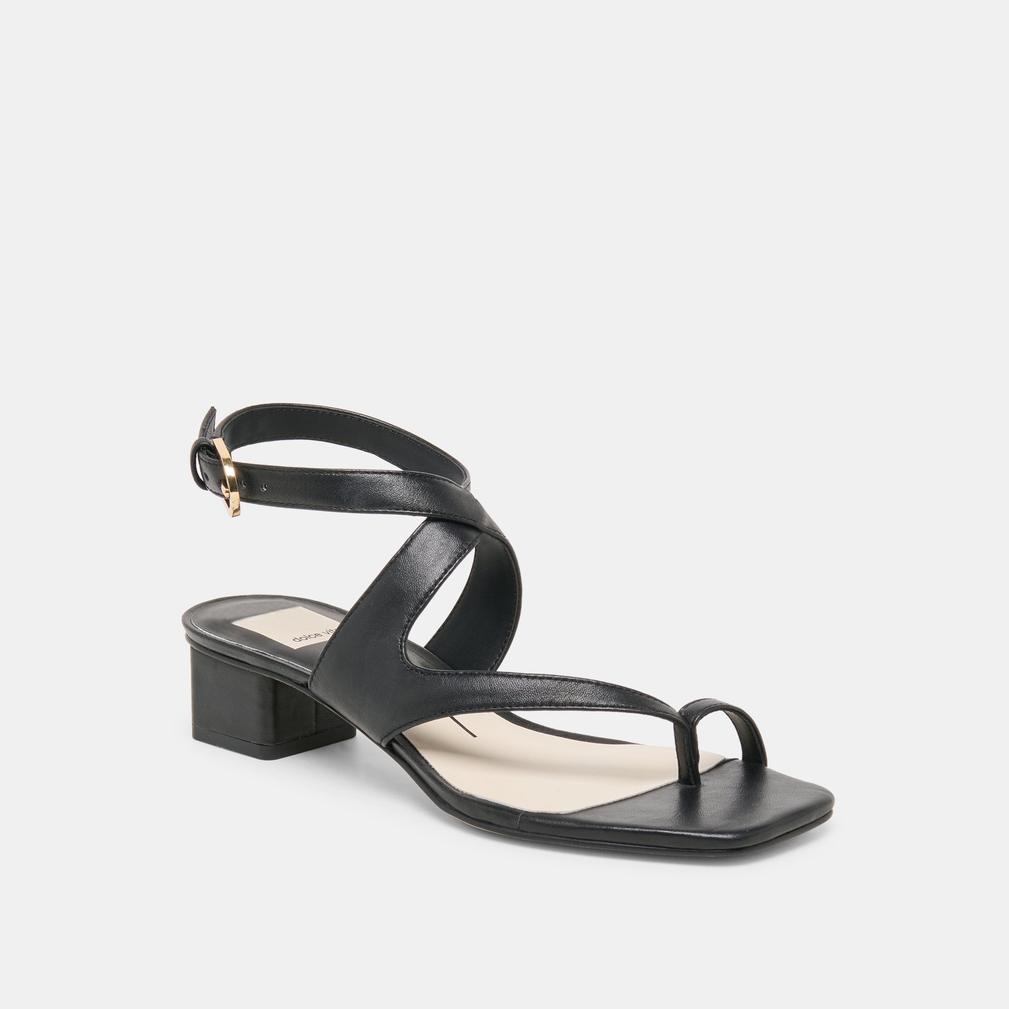 Kameo Black Leather Heels / Dolce Vita