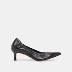 Celtin Black Leather Heels / Dolce Vita