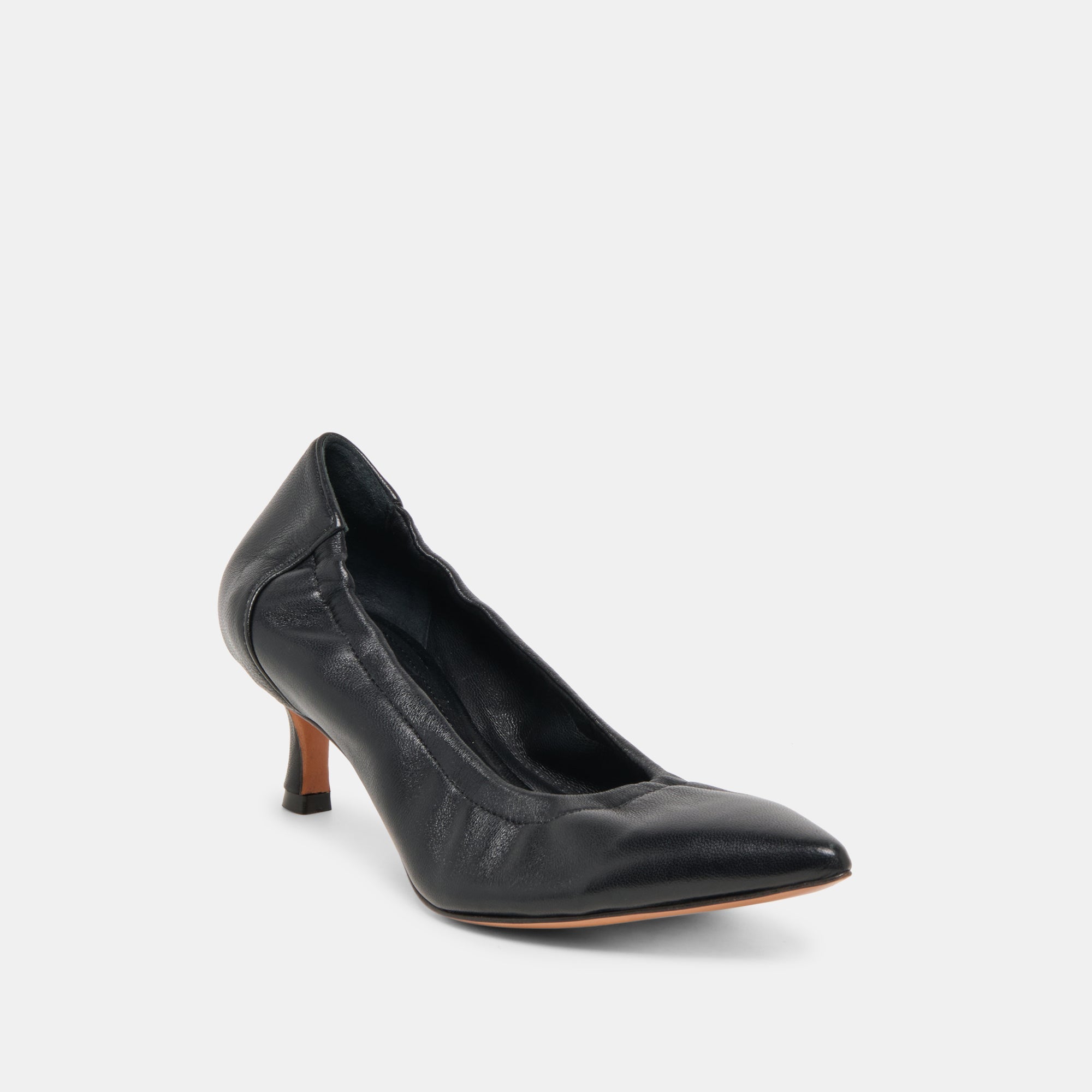 Celtin Black Leather Heels / Dolce Vita