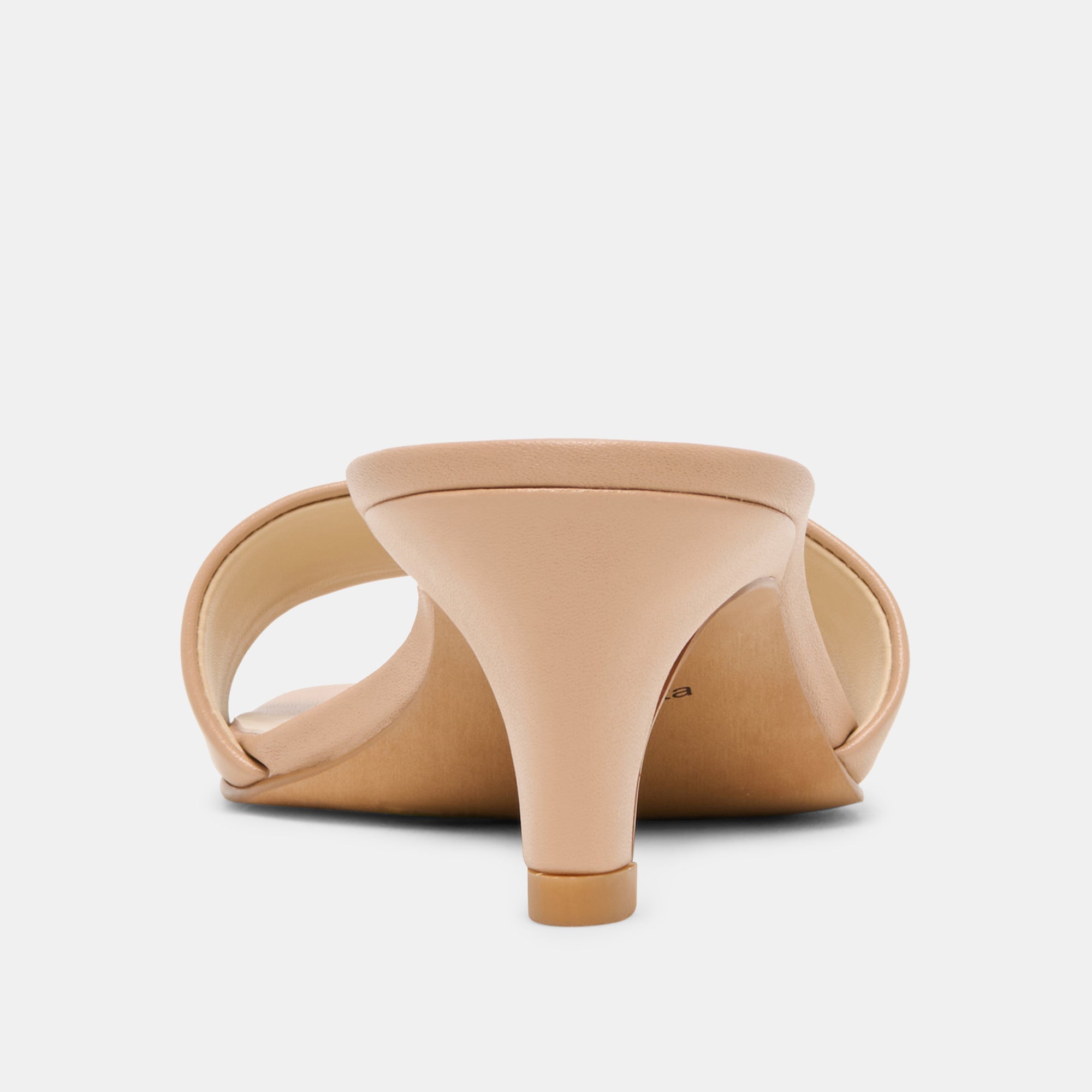 Rexa Wide Light Tan Leather Heels / Dolce Vita