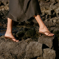 Brevel Vinyl Dk Brown Jelly Heels / Dolce Vita