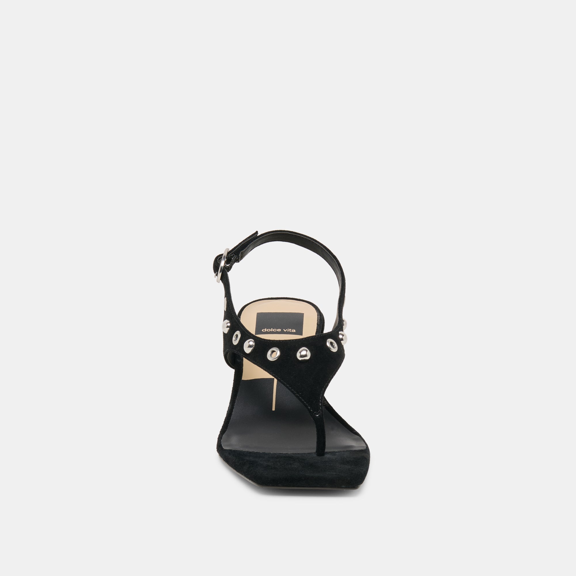 Yves Stud Onyx Suede Heels / Dolce Vita