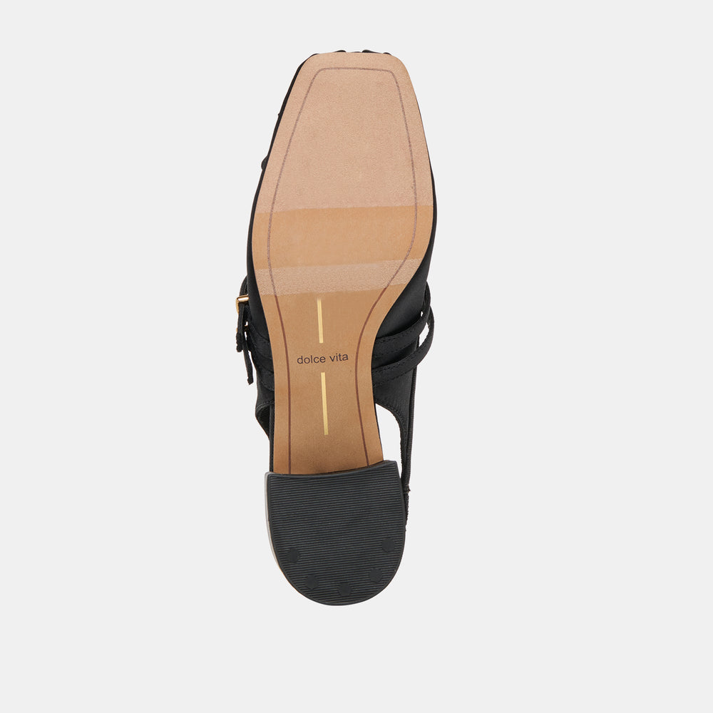 Loris Onyx Satin Heels / Dolce Vita