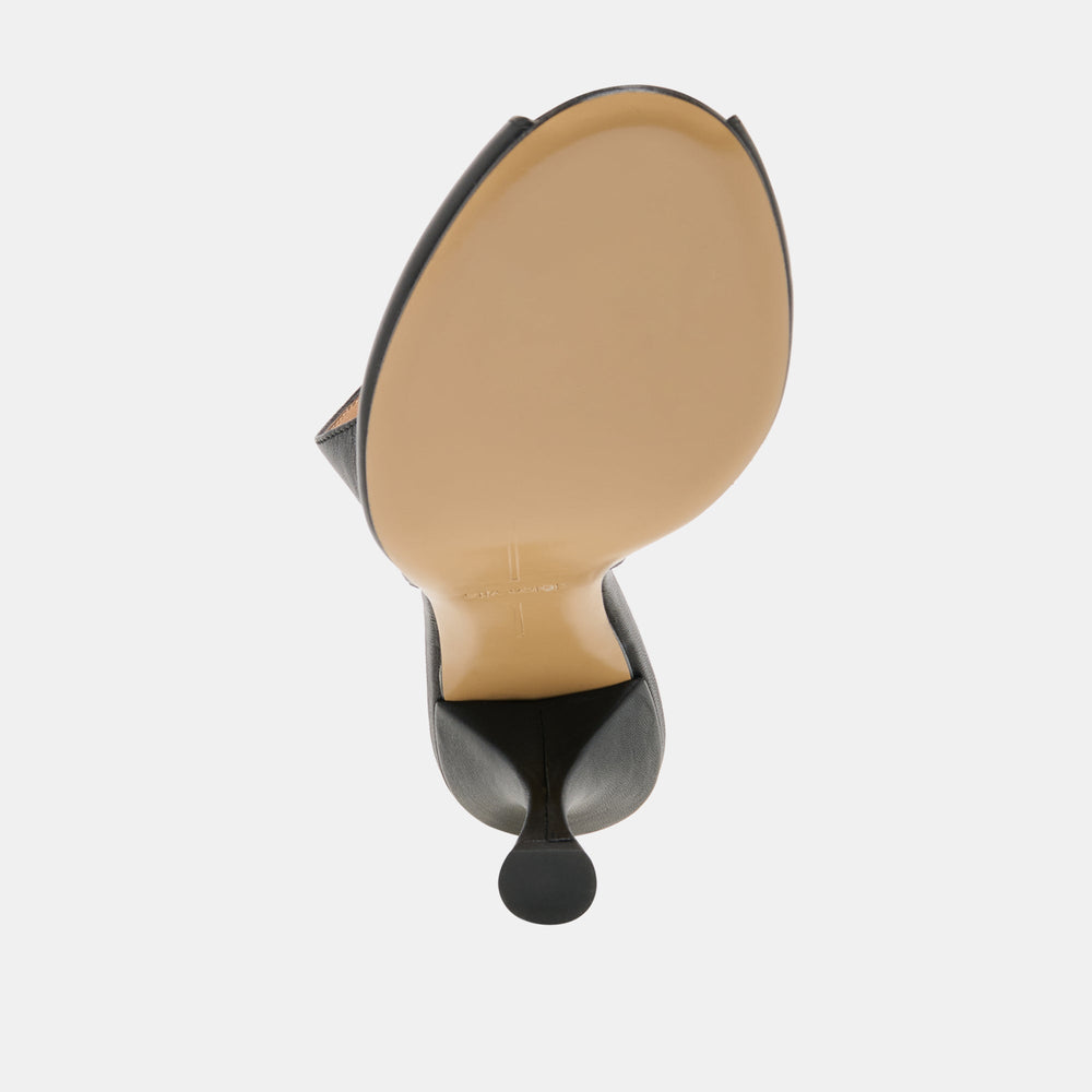 Madow Black Leather Heels / Dolce Vita