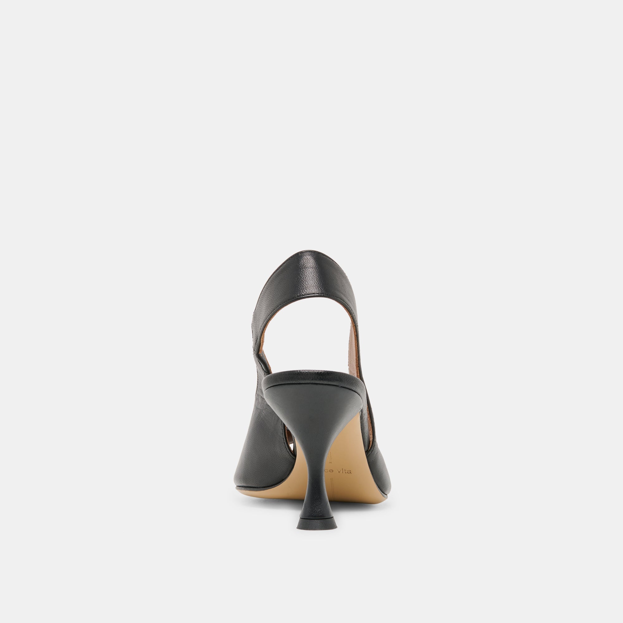 Madow Black Leather Heels / Dolce Vita