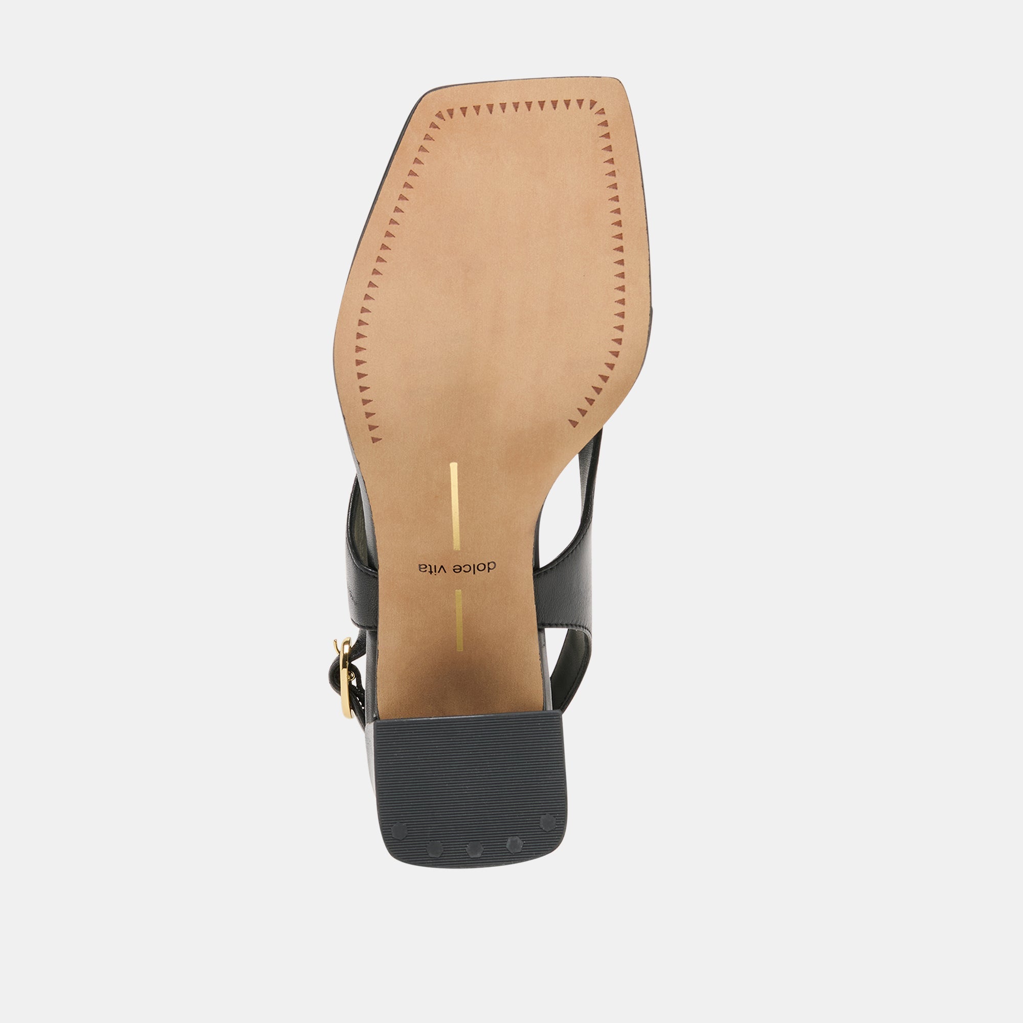 Yves Black Leather Heels / Dolce Vita
