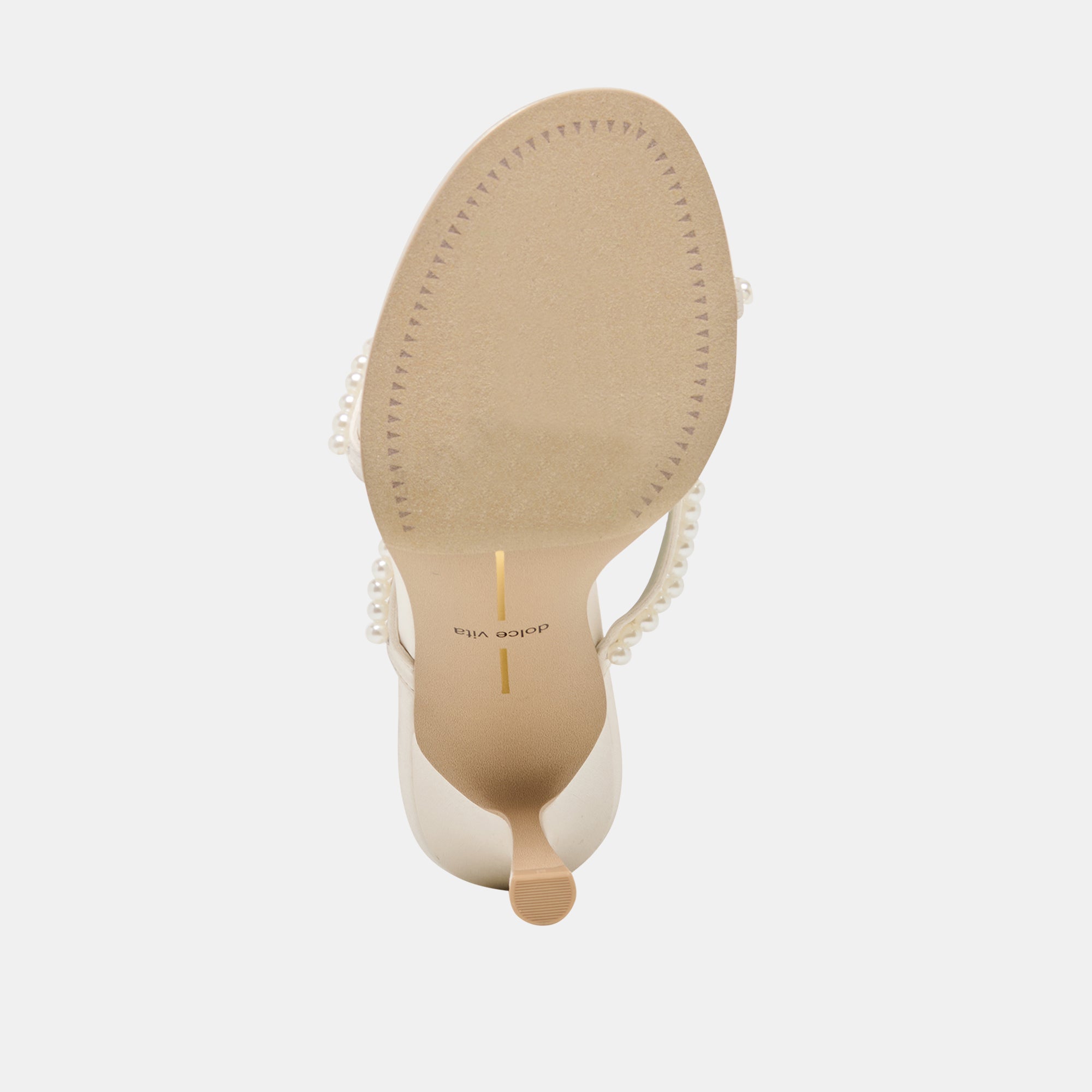 Liano Pearl Off White Satin Heels / Dolce Vita