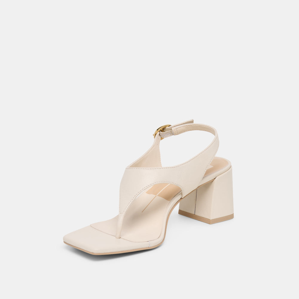 Yves Ivory Leather Heels / Dolce Vita