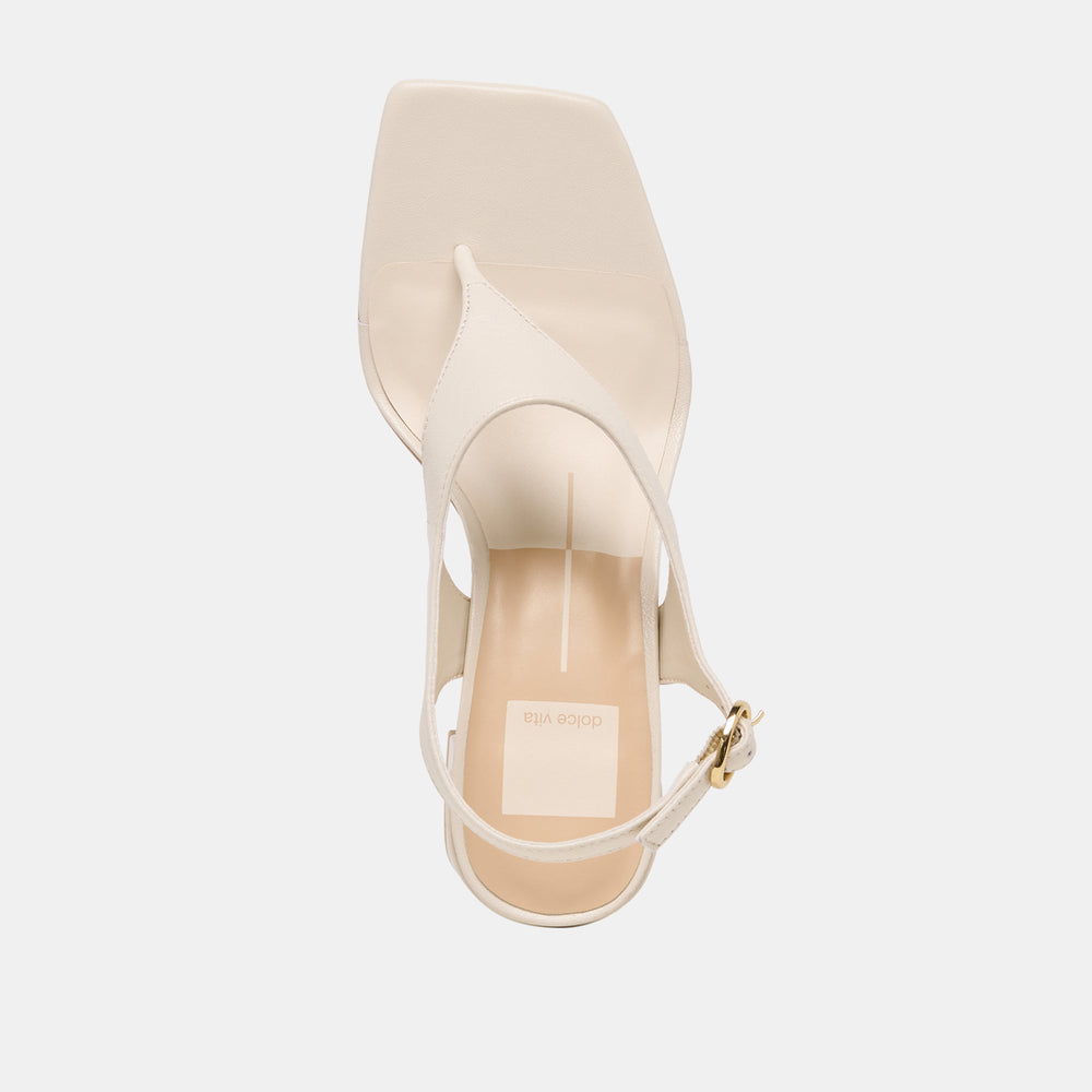 Yves Ivory Leather Heels / Dolce Vita