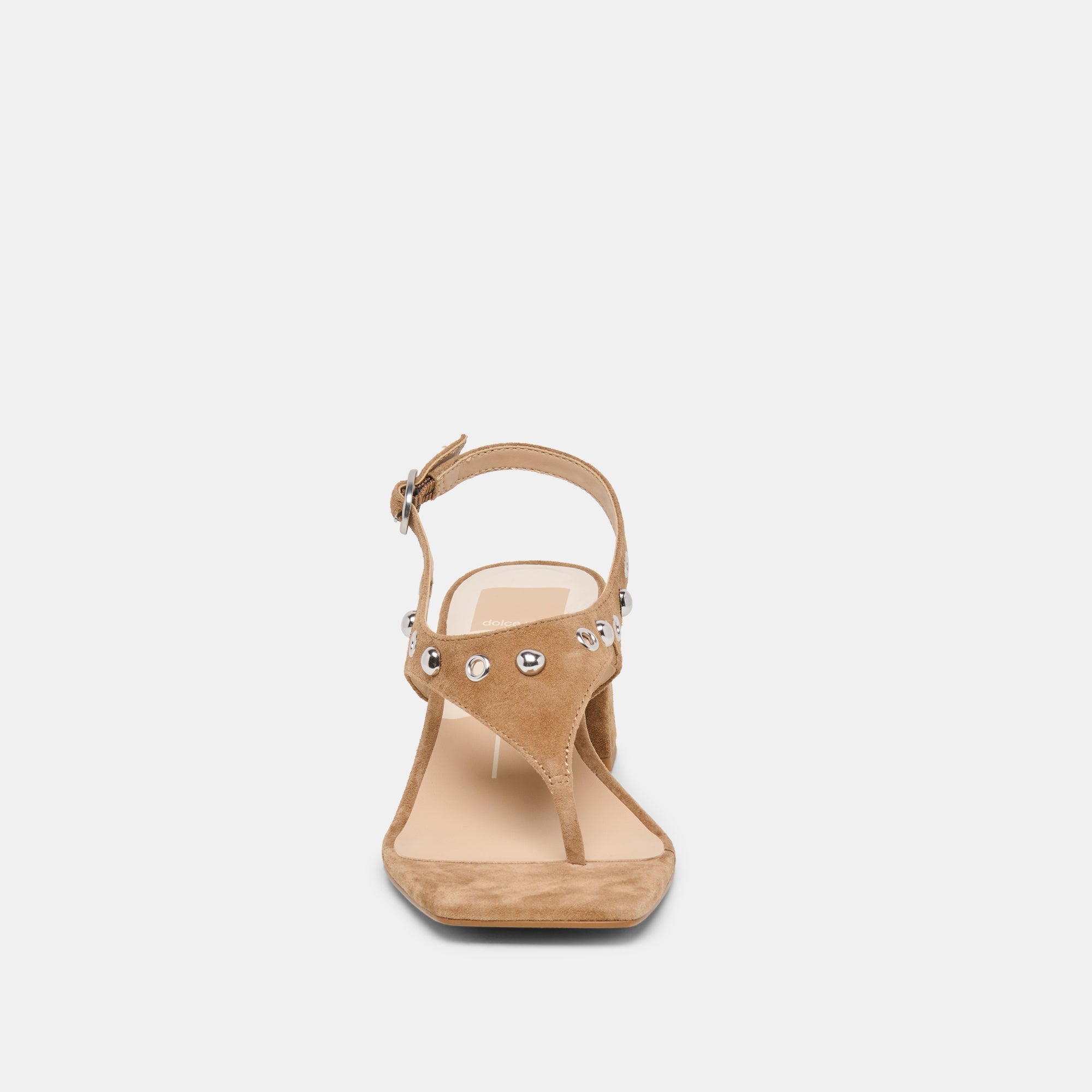 Yves Stud Lt Brown Suede Heels / Dolce Vita