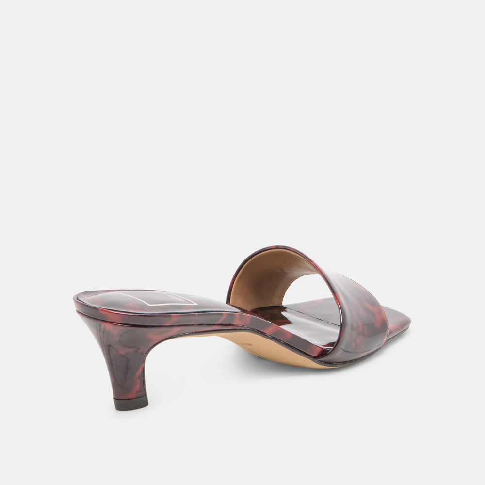 REXA Tortoise Patent Leather Kitten Heels / Dolce Vita
