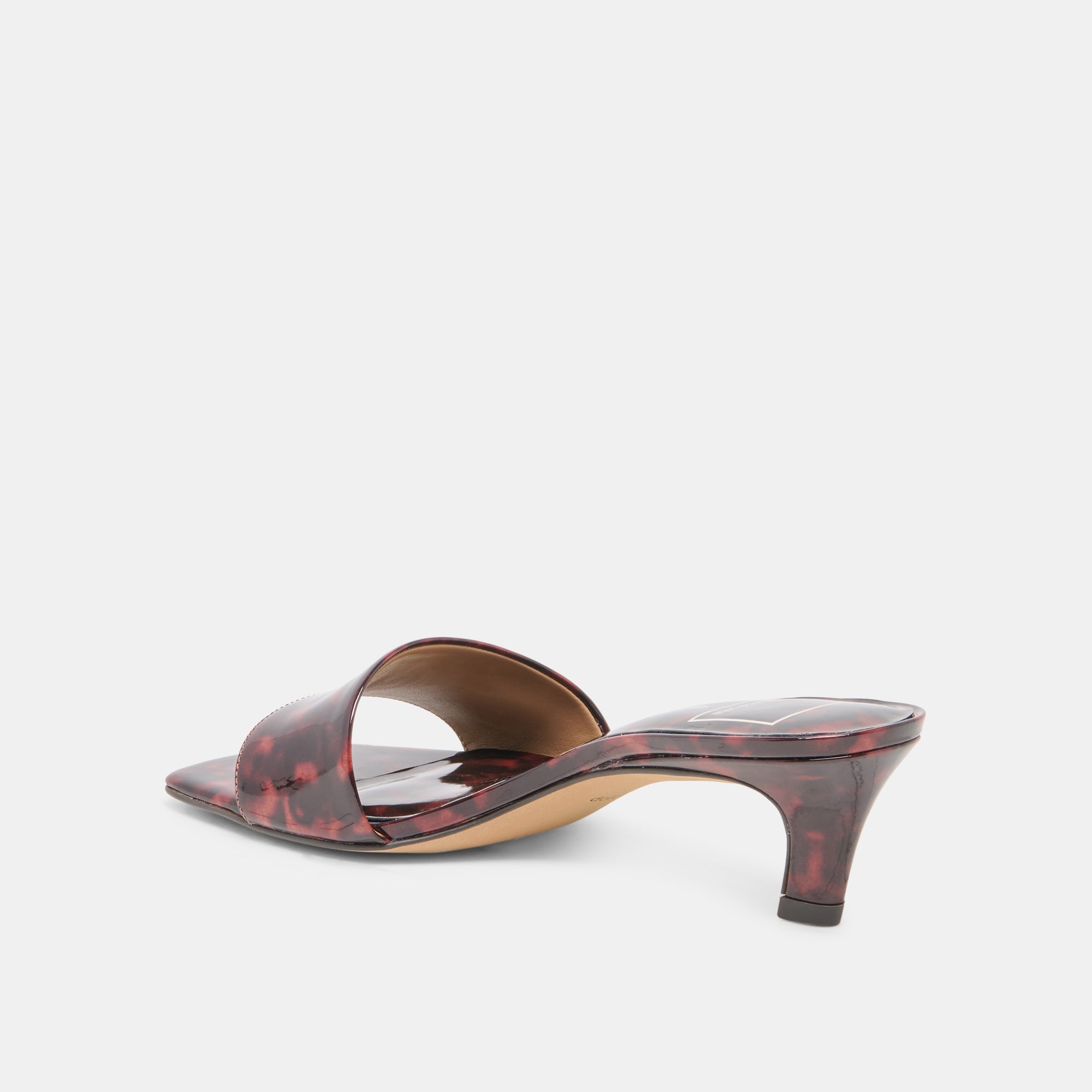 REXA Tortoise Patent Leather Kitten Heels / Dolce Vita