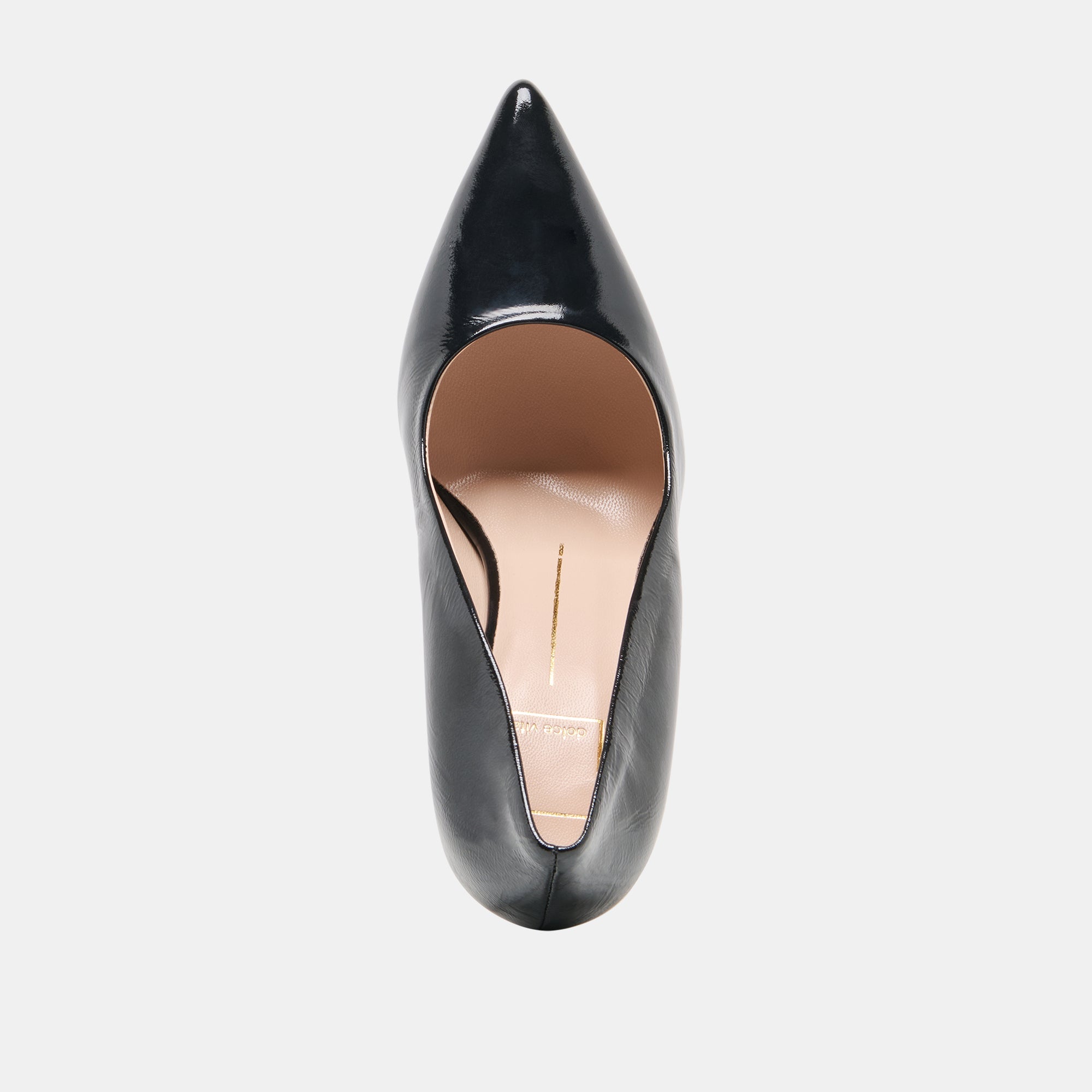 LANKY Black Leather Closed-Toe Pump Stiletto Heels / Dolce Vita