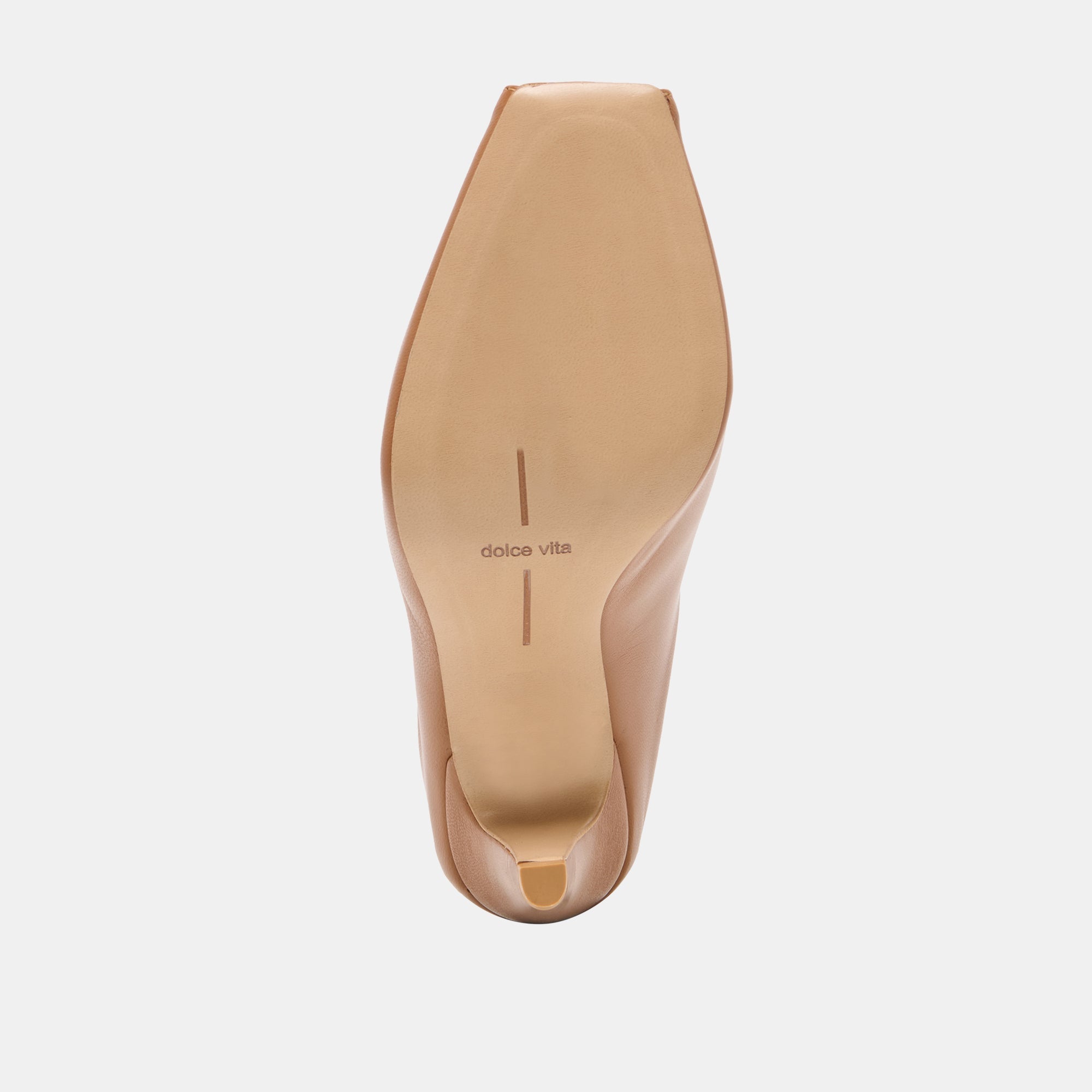 MERY Brown Leather Peep-Toe Heels / Dolce Vita