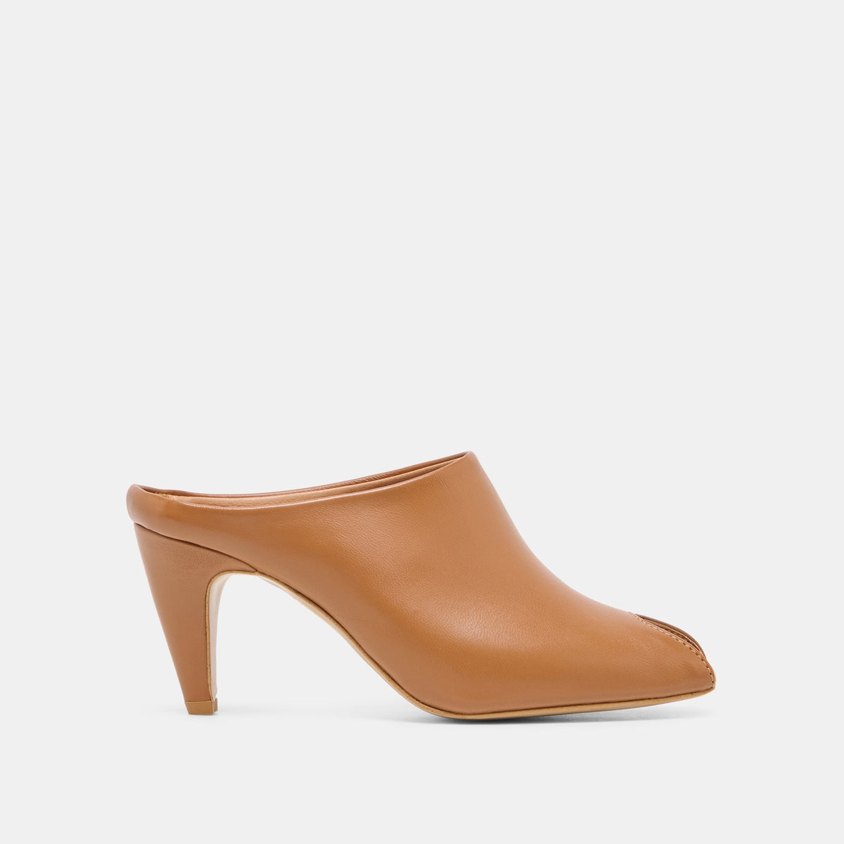 MERY Brown Leather Peep-Toe Heels / Dolce Vita