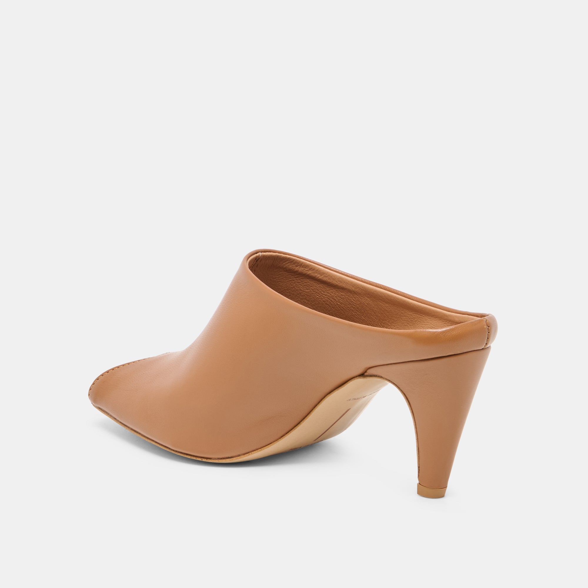 MERY Brown Leather Peep-Toe Heels / Dolce Vita
