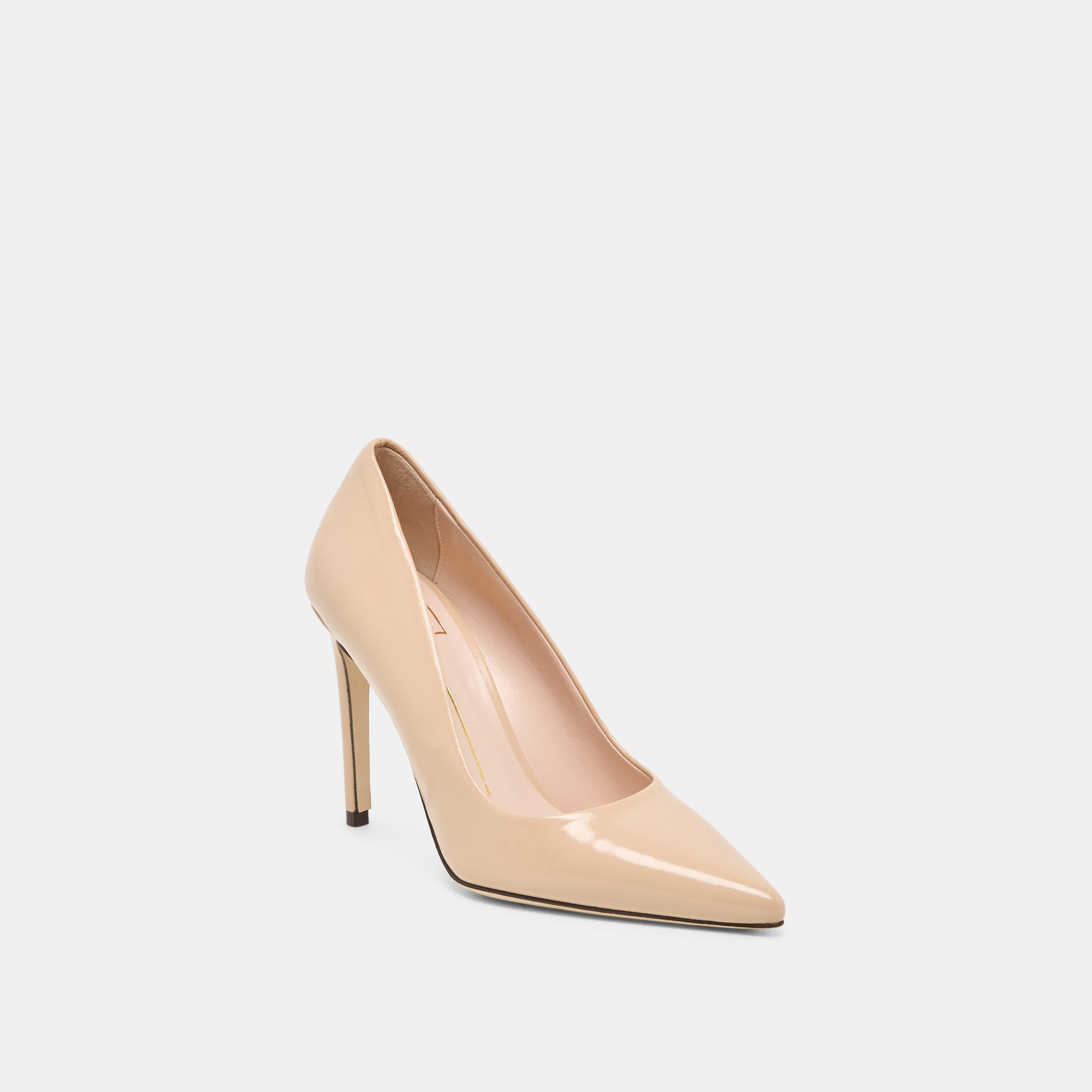 LANKY Tan Leather Closed-Toe Pump Stiletto Heels / Dolce Vita