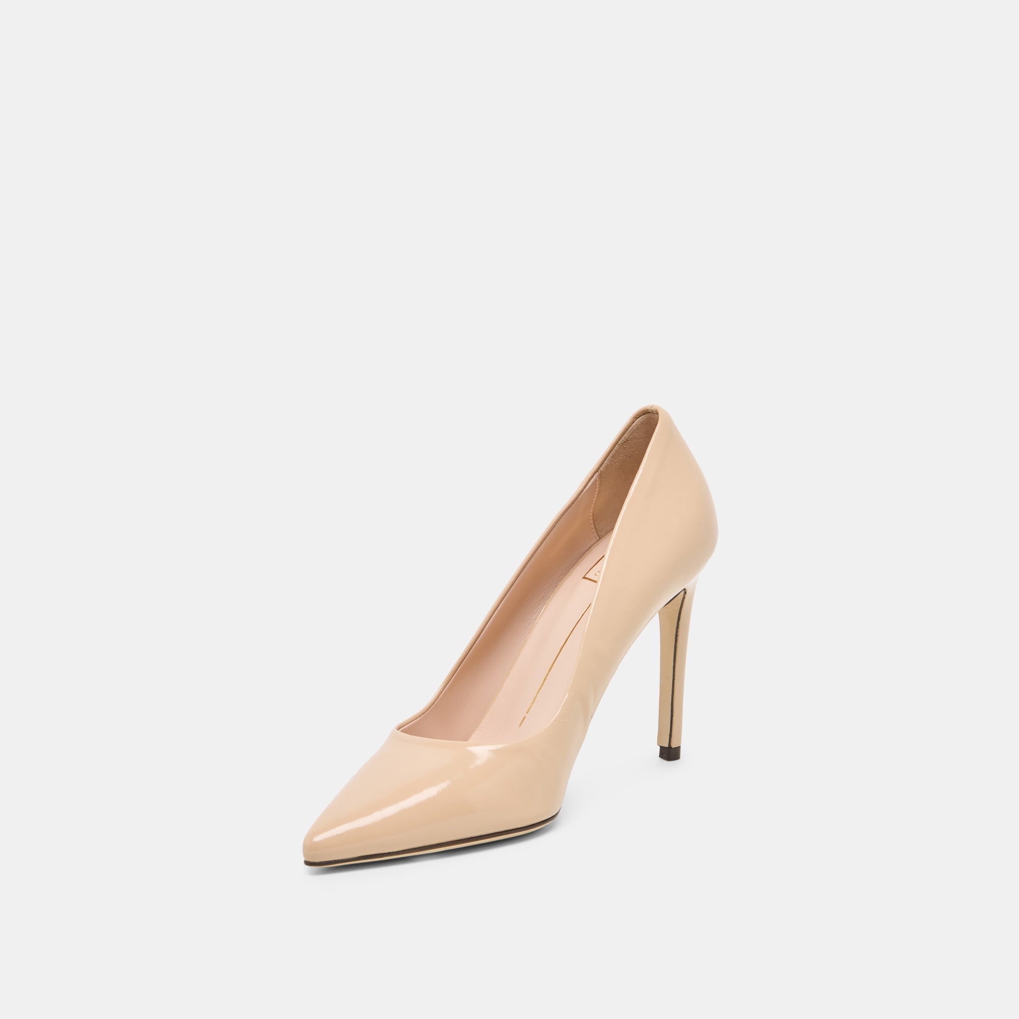 LANKY Tan Leather Closed-Toe Pump Stiletto Heels / Dolce Vita
