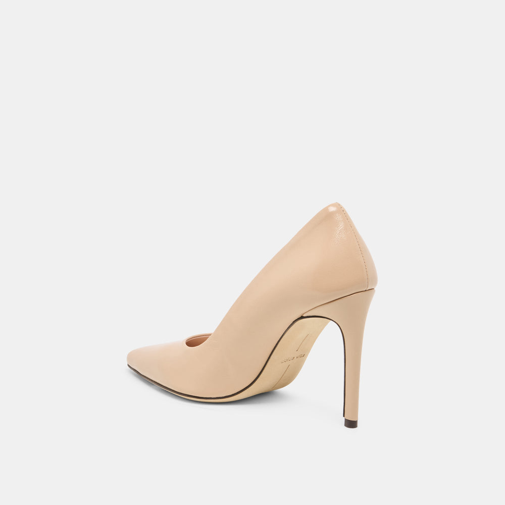 LANKY Tan Leather Closed-Toe Pump Stiletto Heels / Dolce Vita