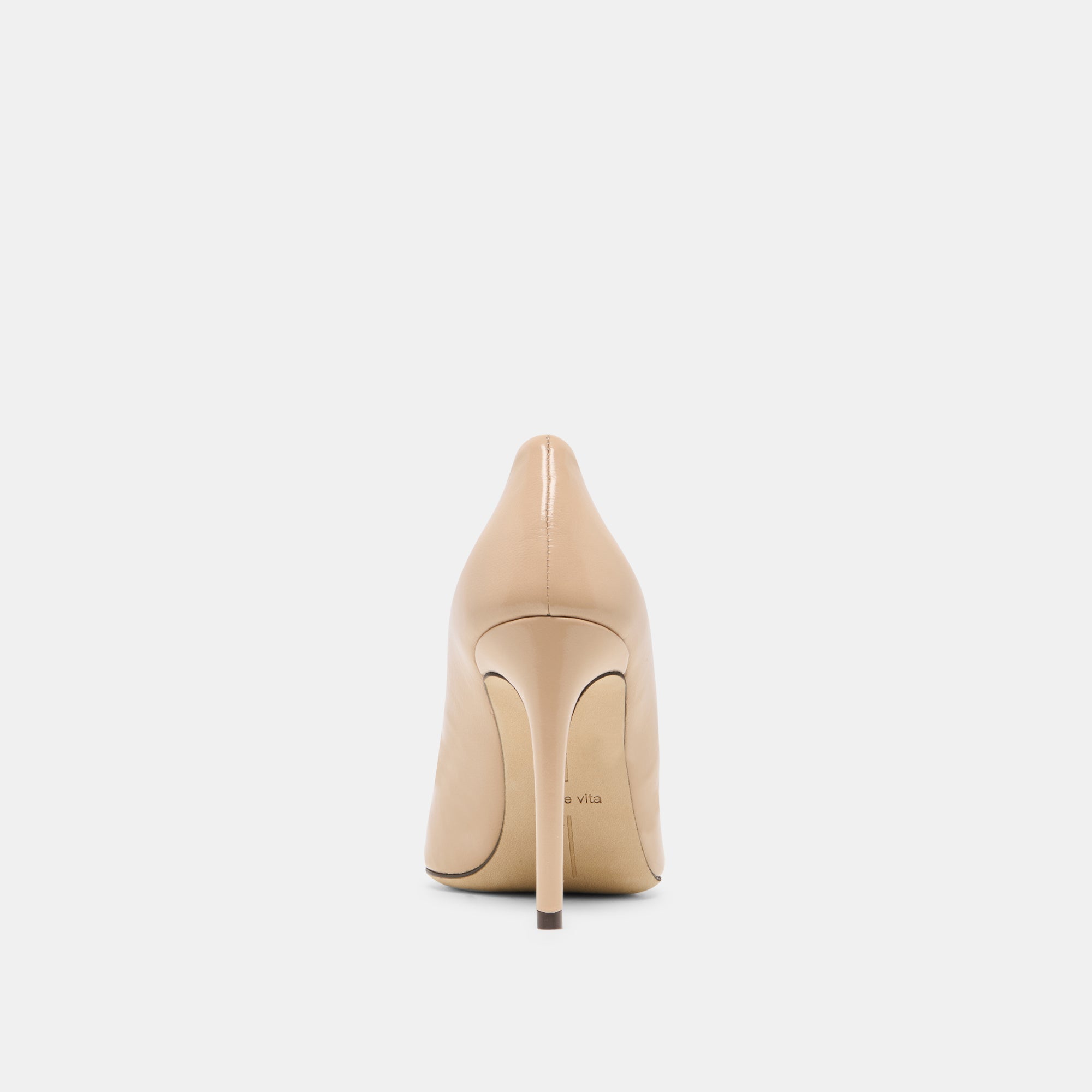 LANKY Tan Leather Closed-Toe Pump Stiletto Heels / Dolce Vita