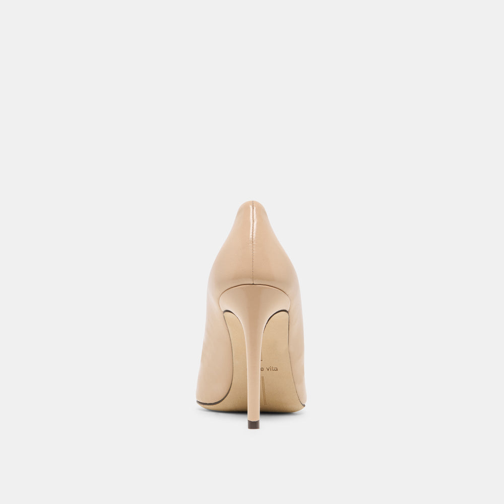LANKY Tan Leather Closed-Toe Pump Stiletto Heels / Dolce Vita