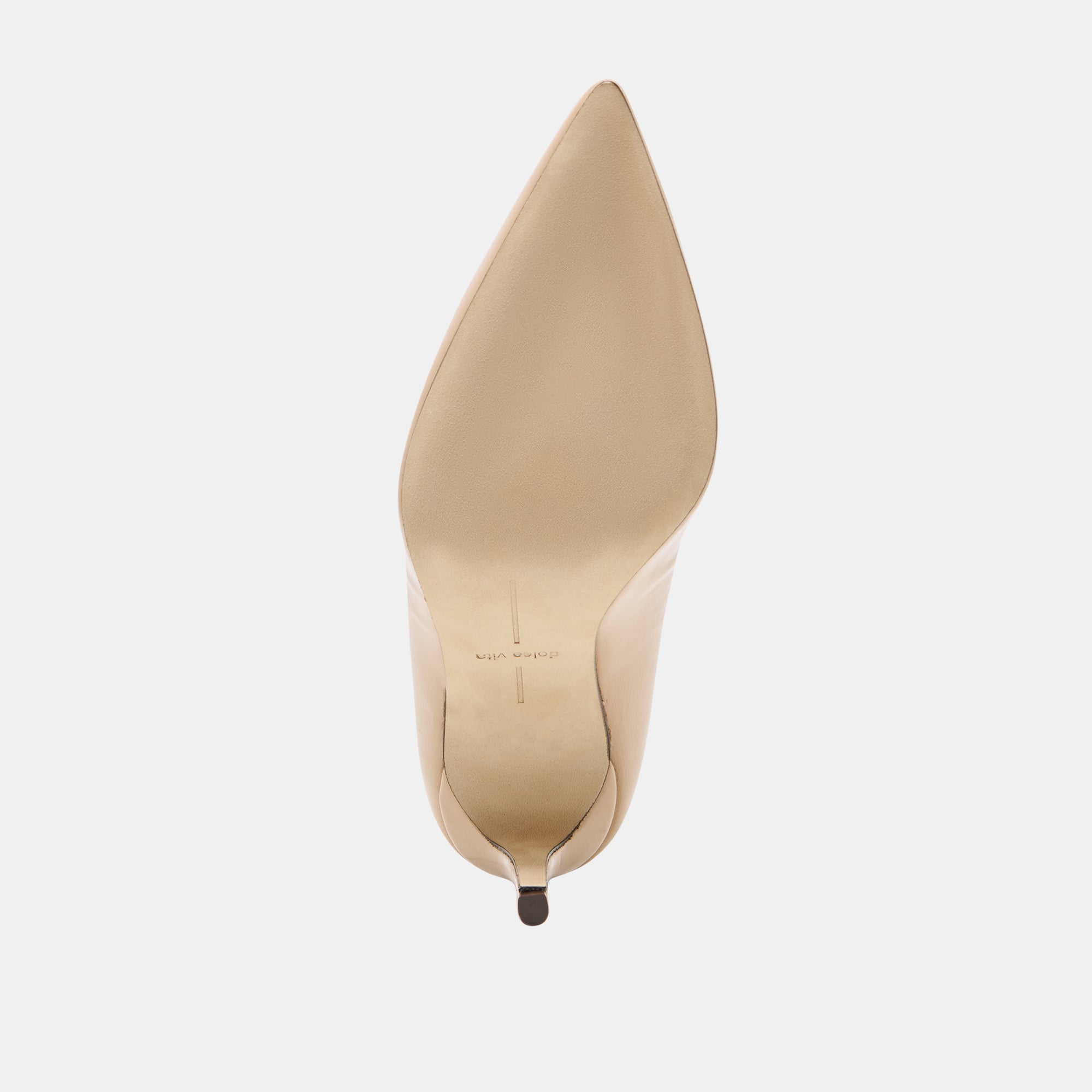 LANKY Tan Leather Closed-Toe Pump Stiletto Heels / Dolce Vita