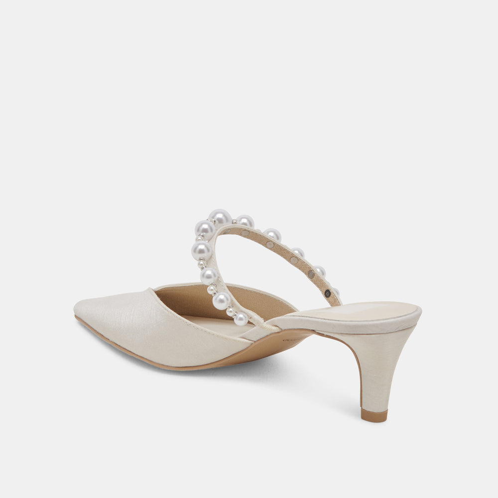 Kanika Pearl Mid Vanilla Pearl Heels / Dolce Vita