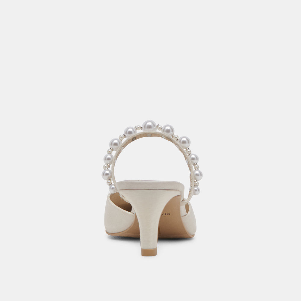 Kanika Pearl Mid Vanilla Pearl Heels / Dolce Vita