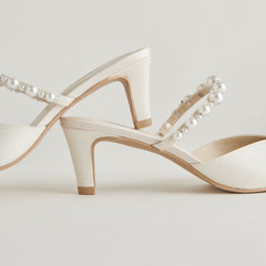 Kanika Pearl Mid Vanilla Pearl Heels / Dolce Vita