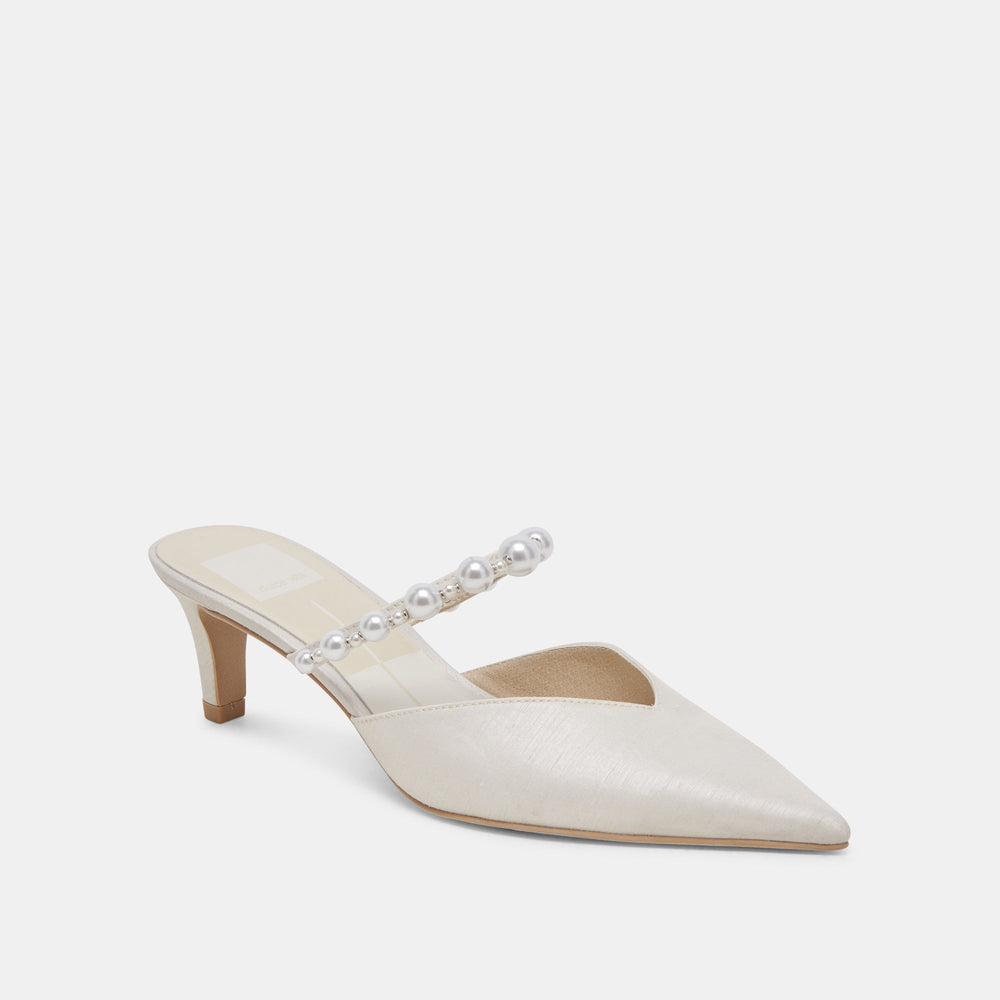 Kanika Pearl Mid Vanilla Pearl Heels / Dolce Vita