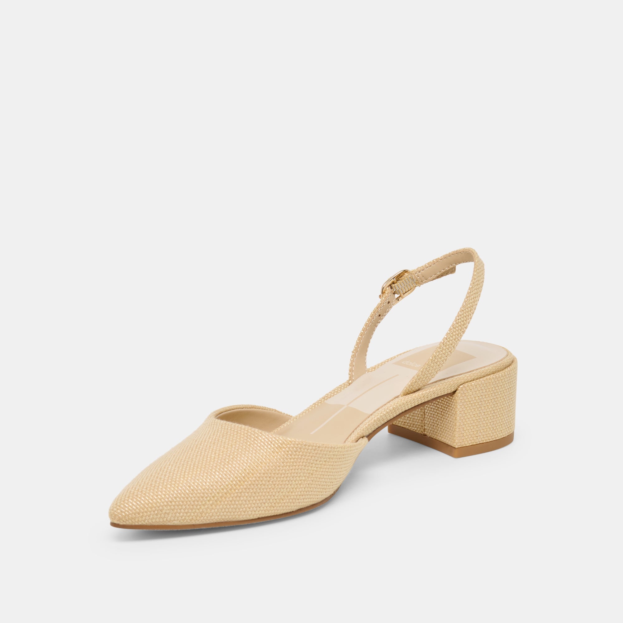 Carel Light Natural Raffia Heels / Dolce Vita
