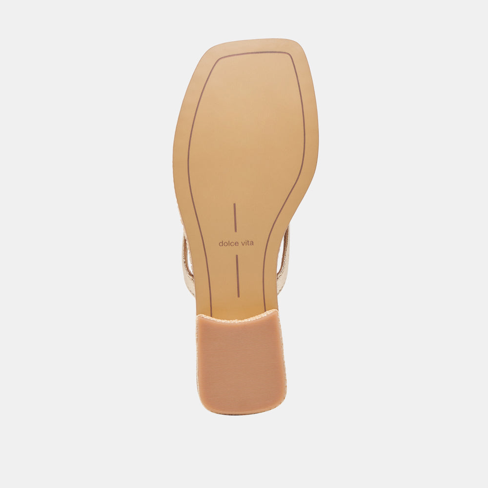 BARTY SANDALS GOLD METALLIC LEATHER
 – Dolce Vita / Dolce Vita