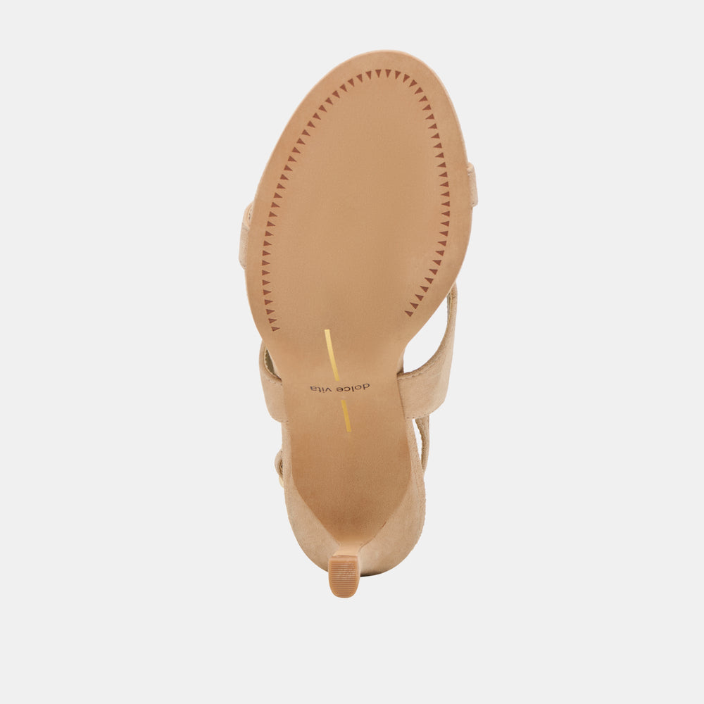Izela Bamboo Suede Heels / Dolce Vita