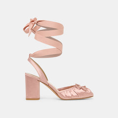 Tisha Lt Blush Satin Heels / Dolce Vita