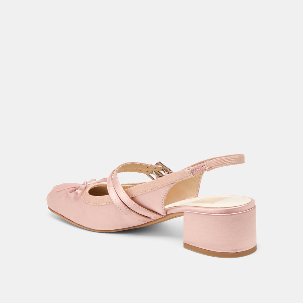 Loris Blush Satin Heels / Dolce Vita