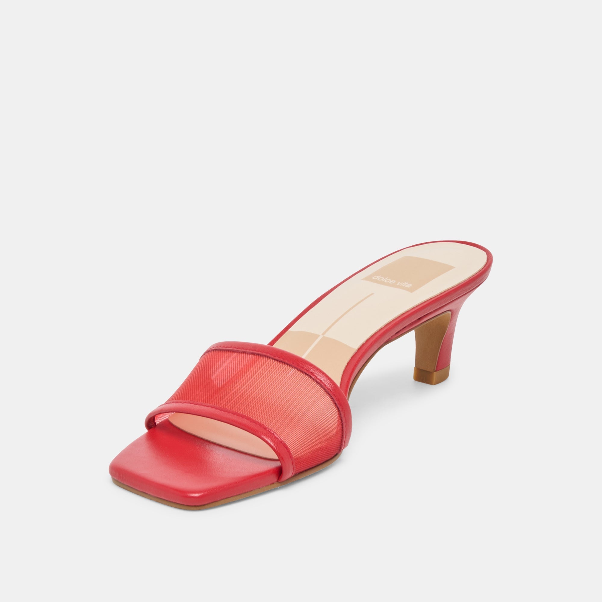 Rexa Mesh Cherry Mesh Heels / Dolce Vita