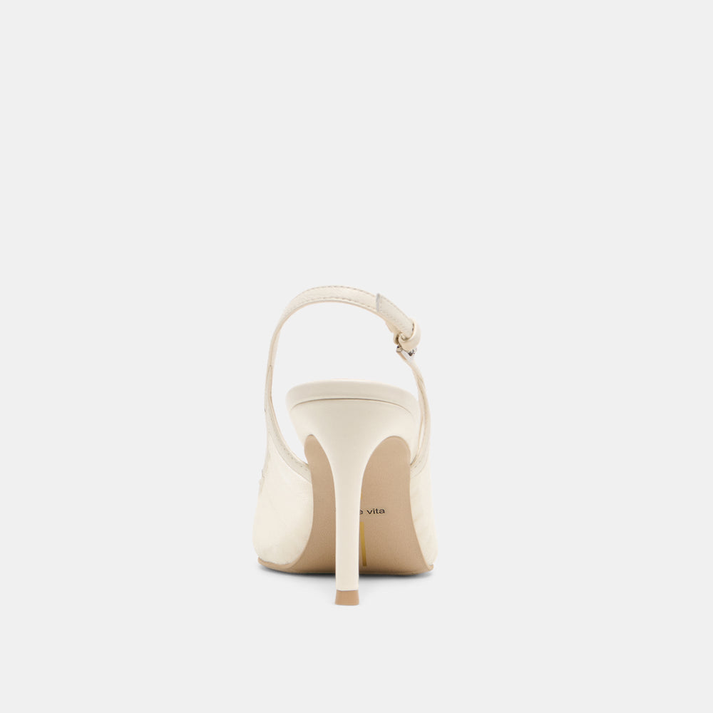 Yela White Tulle Heels / Dolce Vita