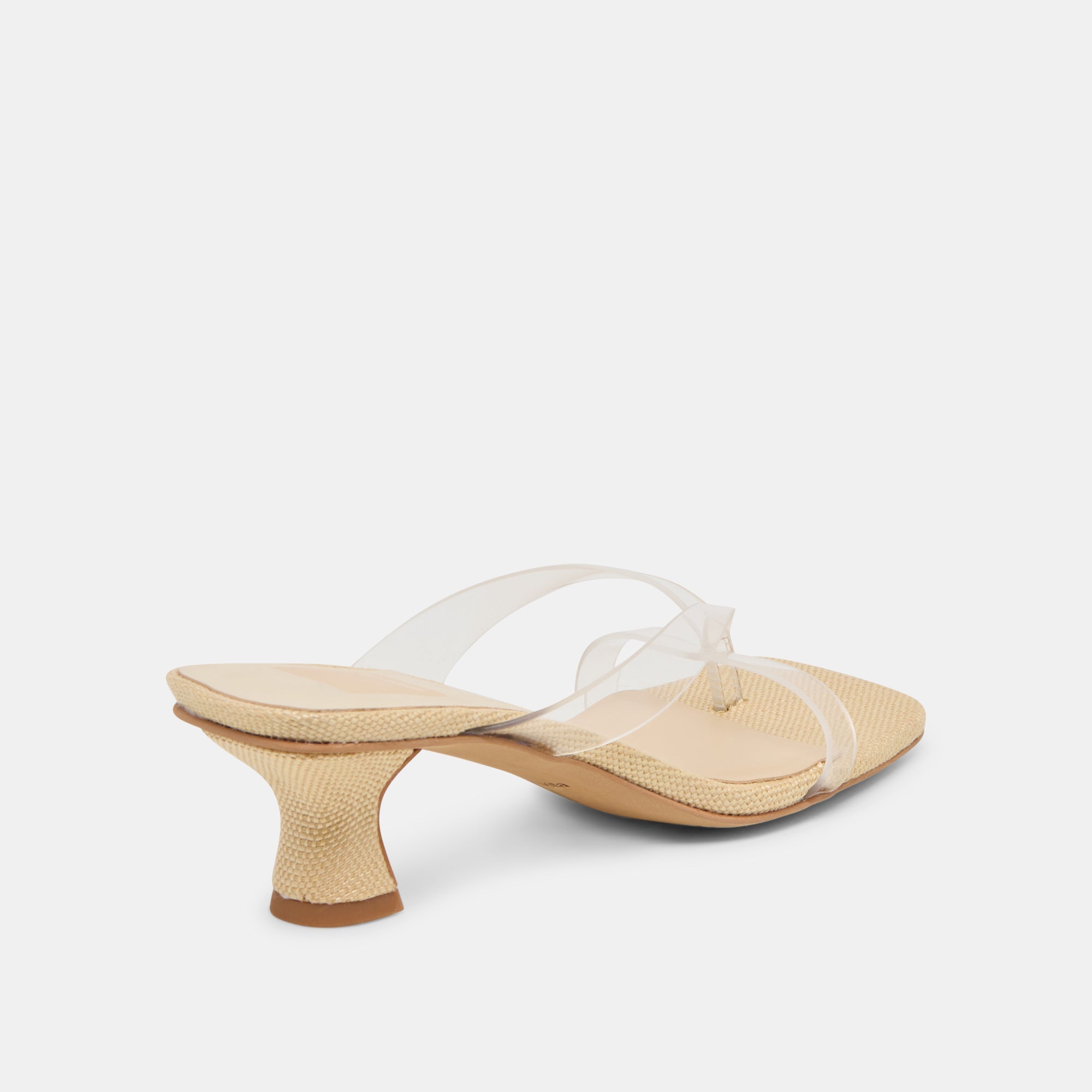 Brevel Vinyl Wide Crystal Jelly Heels / Dolce Vita