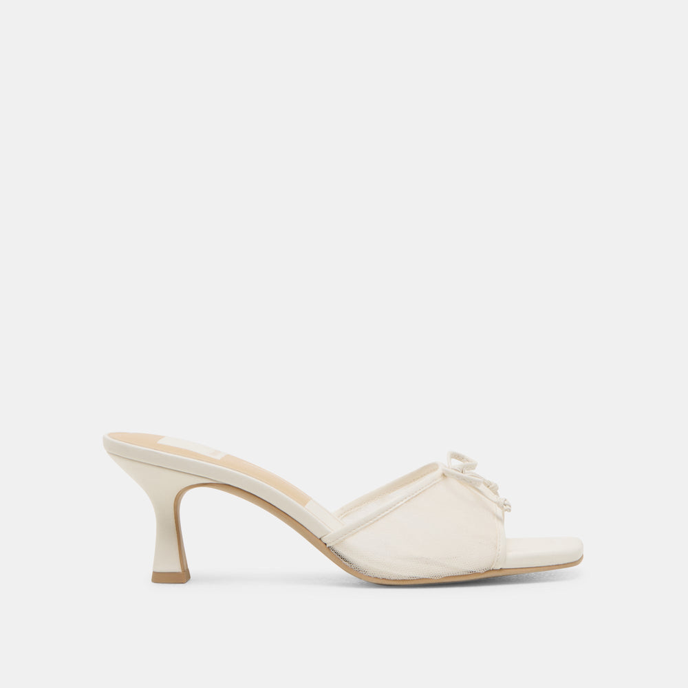 Galen White Tulle Heels / Dolce Vita
