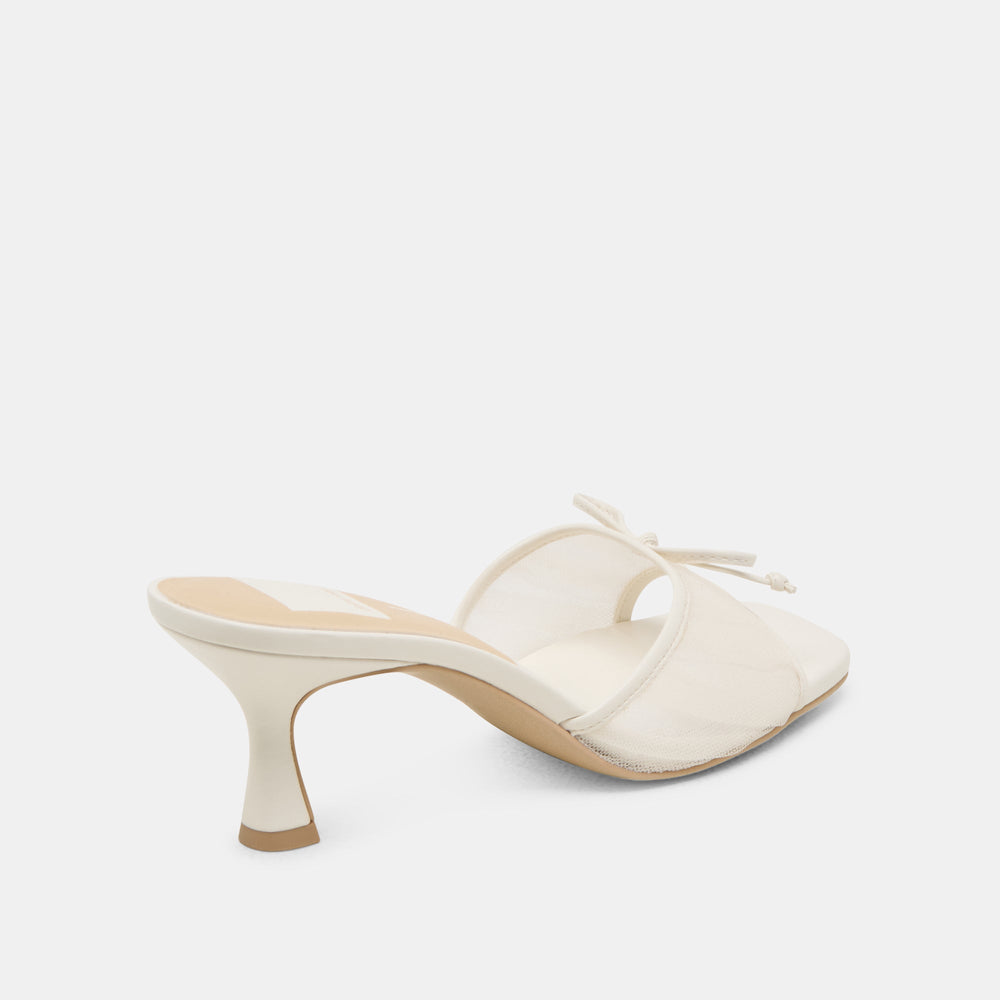 Galen White Tulle Heels / Dolce Vita