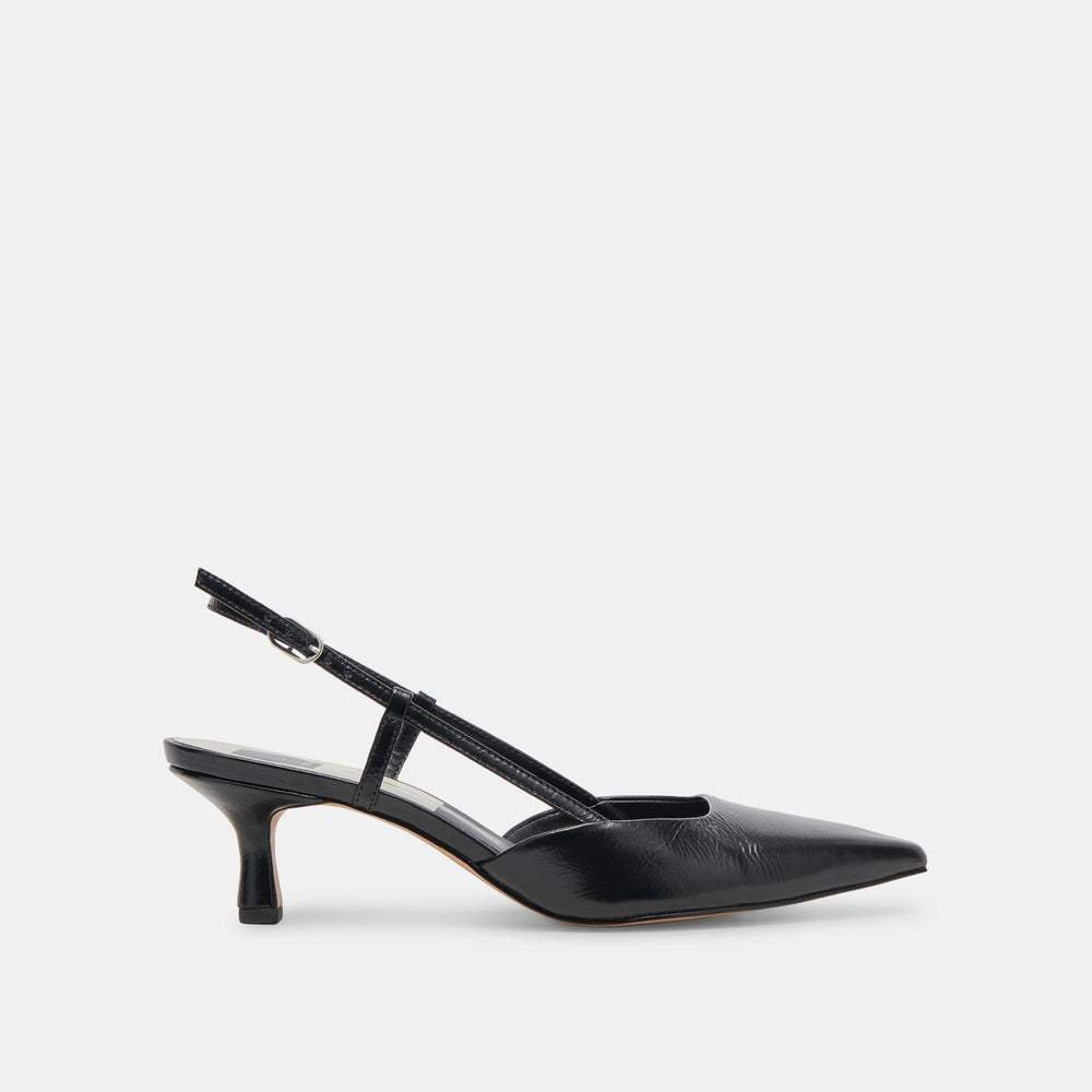 ODELA HEELS MIDNIGHT CRINKLE PATENT
 – Dolce Vita / Dolce Vita