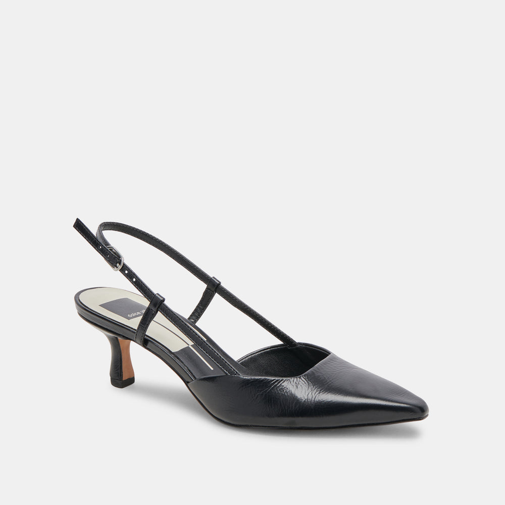ODELA HEELS MIDNIGHT CRINKLE PATENT
 – Dolce Vita / Dolce Vita