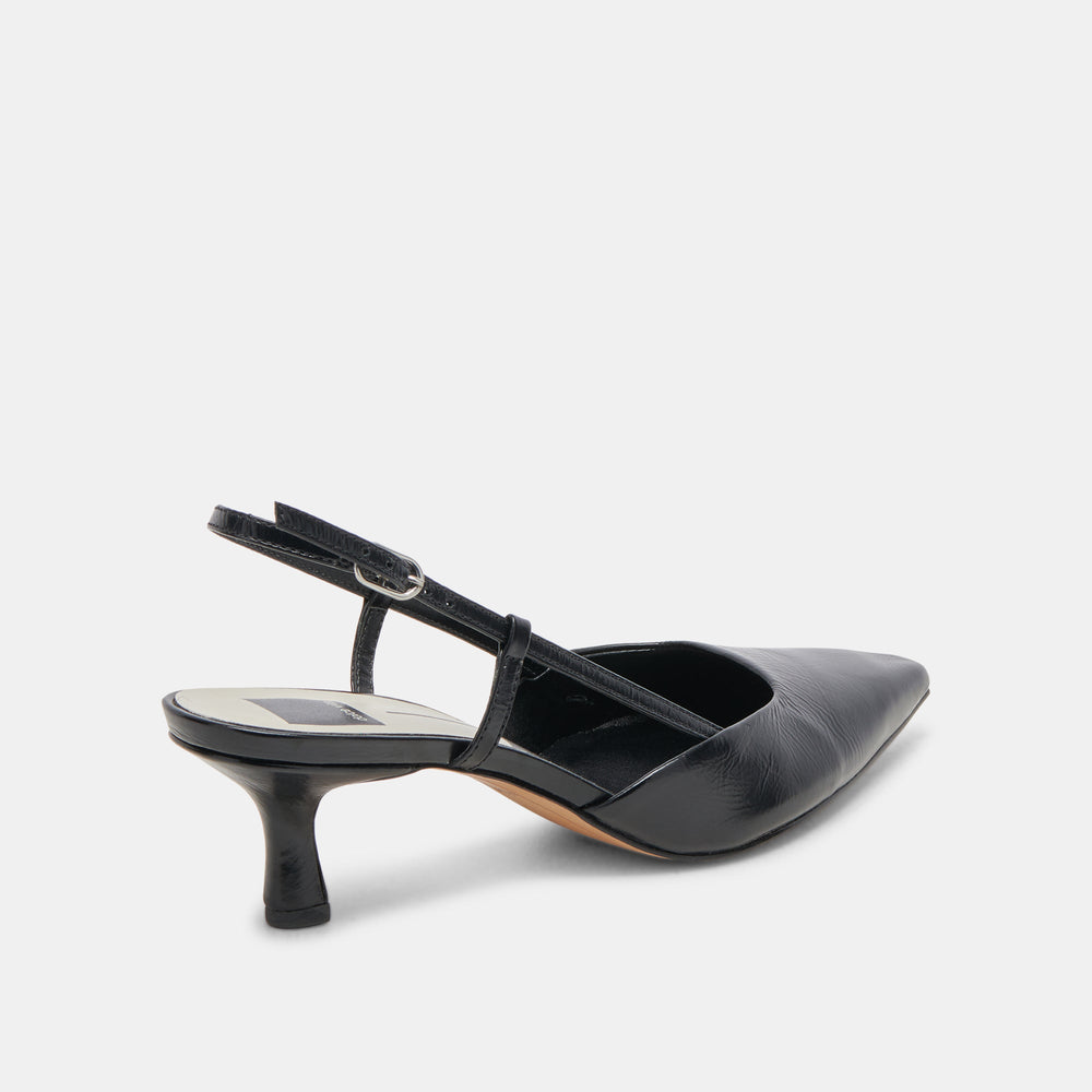 ODELA HEELS MIDNIGHT CRINKLE PATENT
 – Dolce Vita / Dolce Vita
