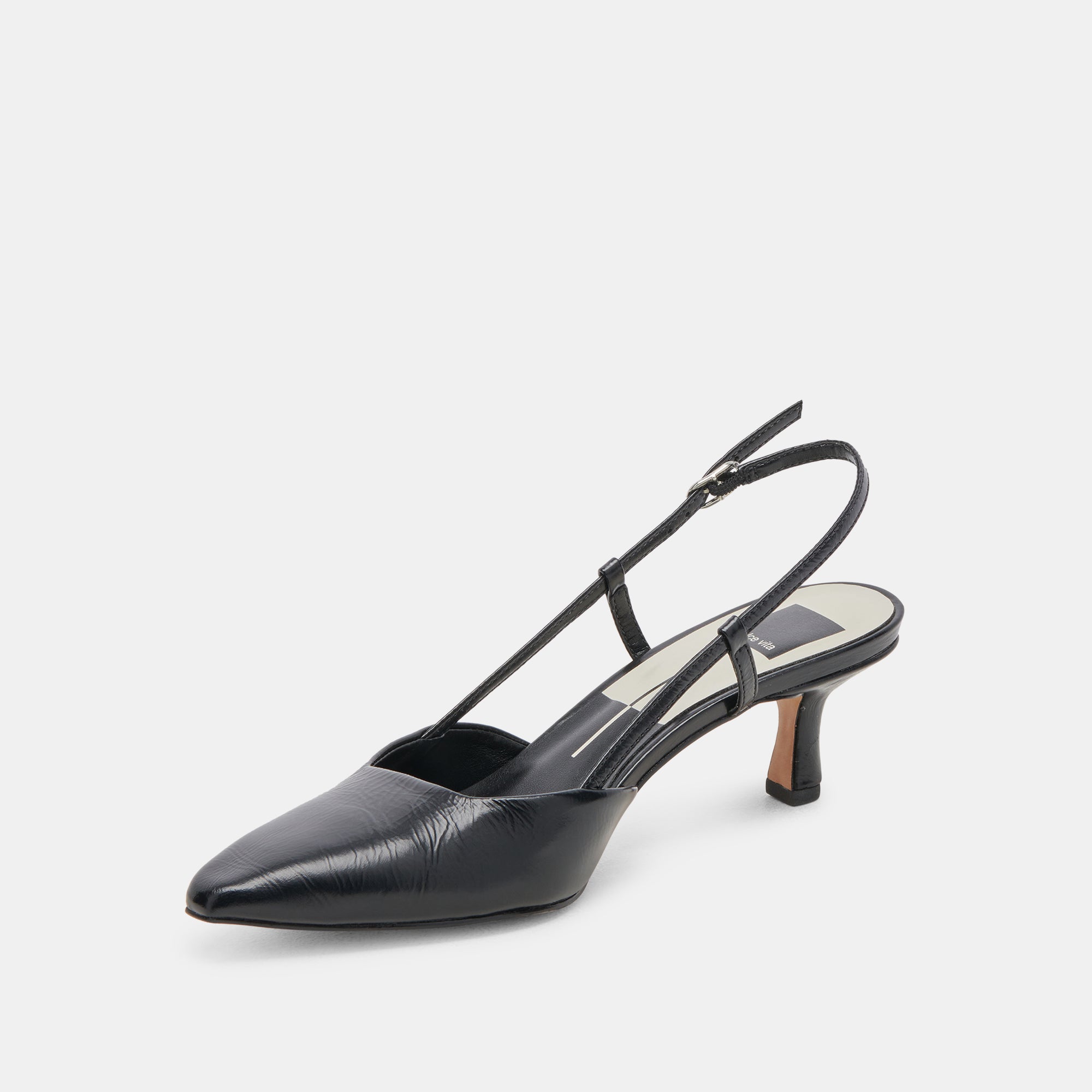 ODELA HEELS MIDNIGHT CRINKLE PATENT
 – Dolce Vita / Dolce Vita