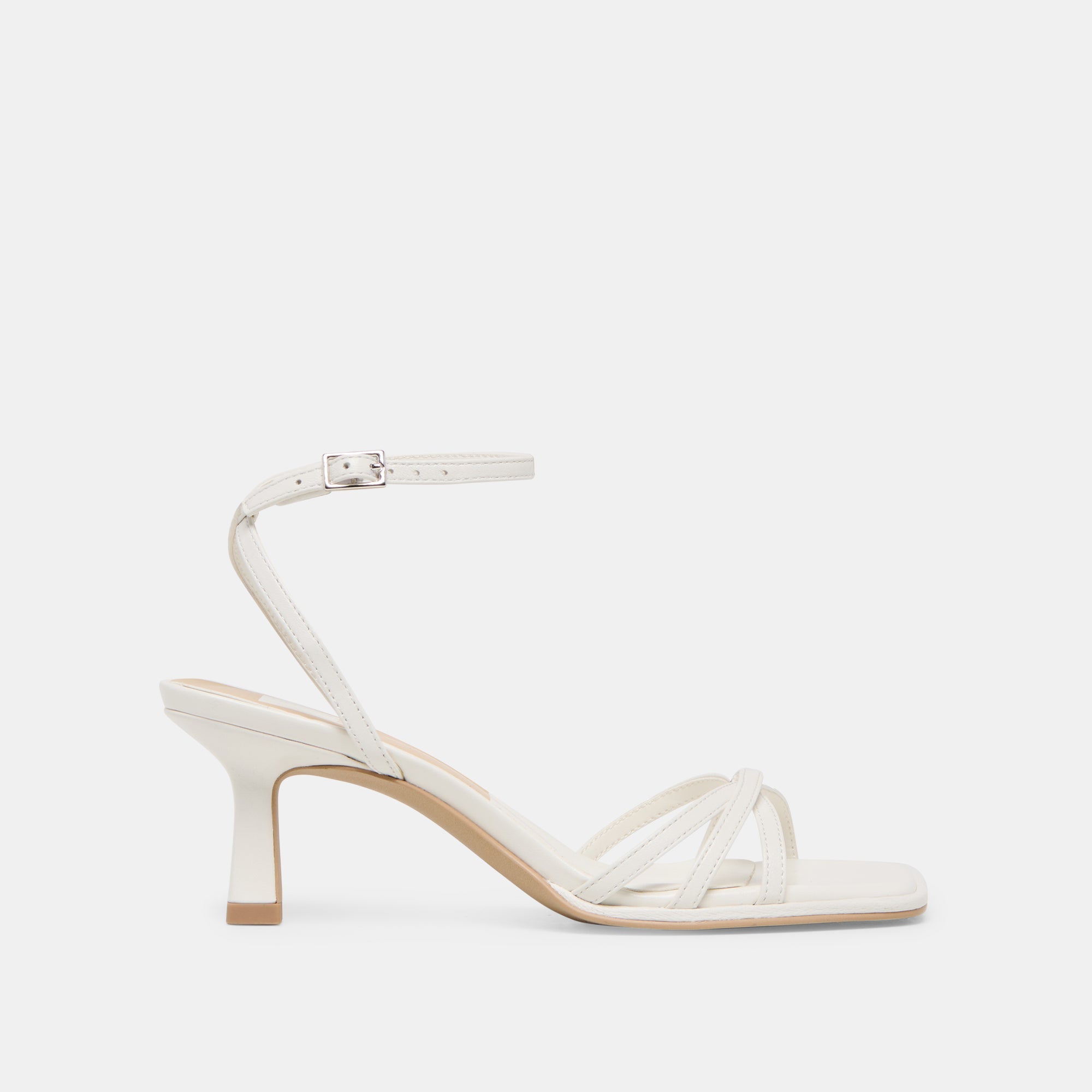Manji True White Leather Heels / Dolce Vita