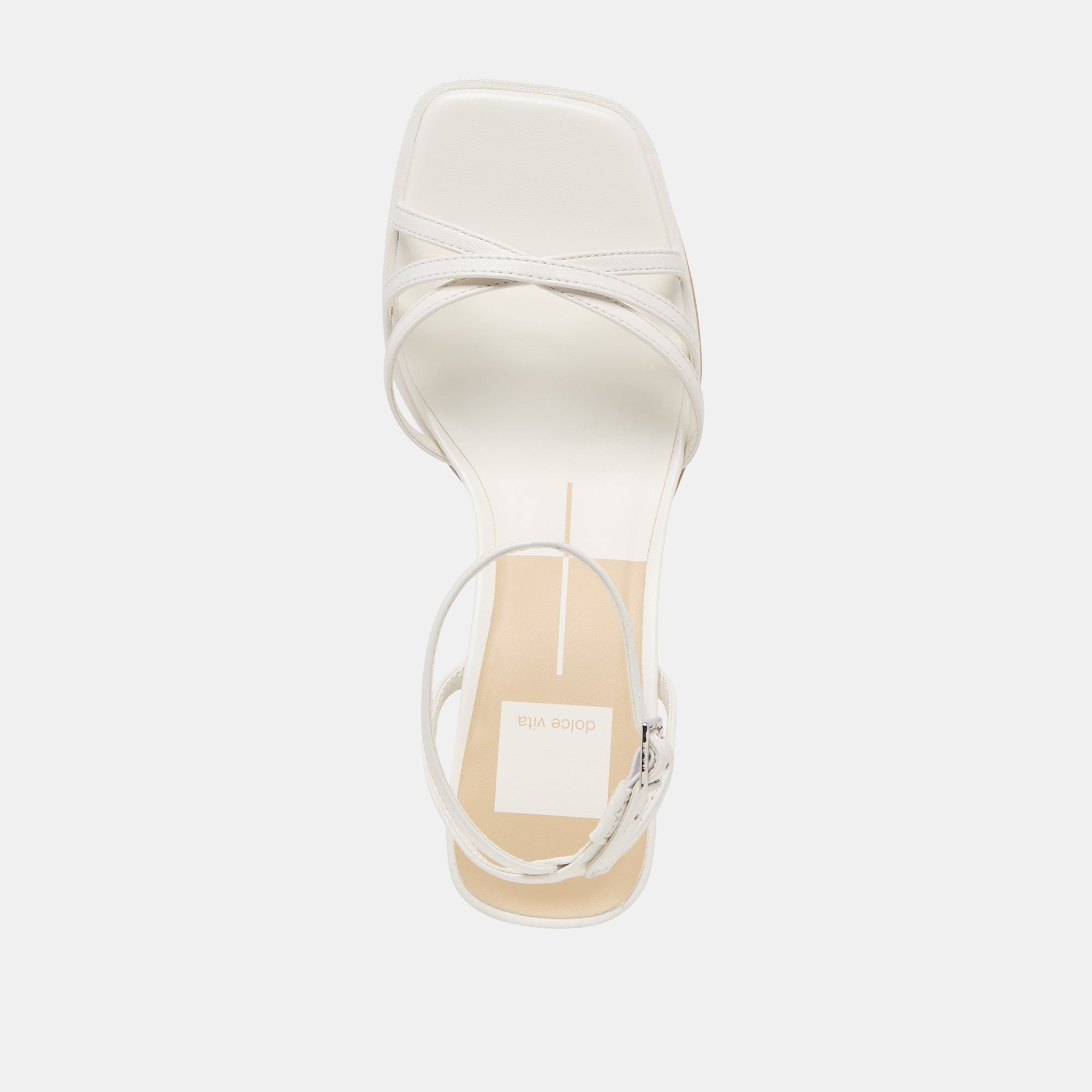 Manji True White Leather Heels / Dolce Vita