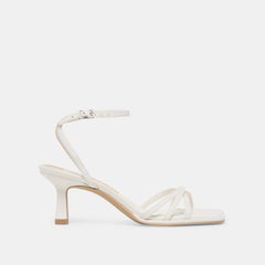 Manji True White Leather Heels / Dolce Vita