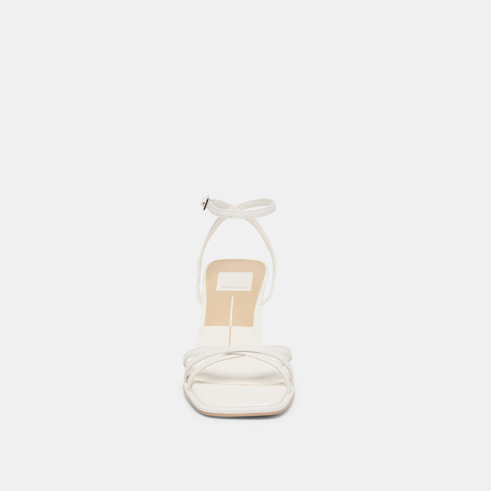 Manji True White Leather Heels / Dolce Vita